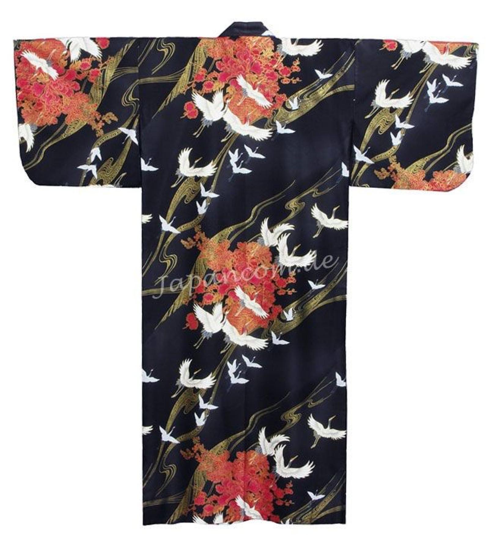 Damen Kimono Tsuru schwarz Gr.S 135cm
