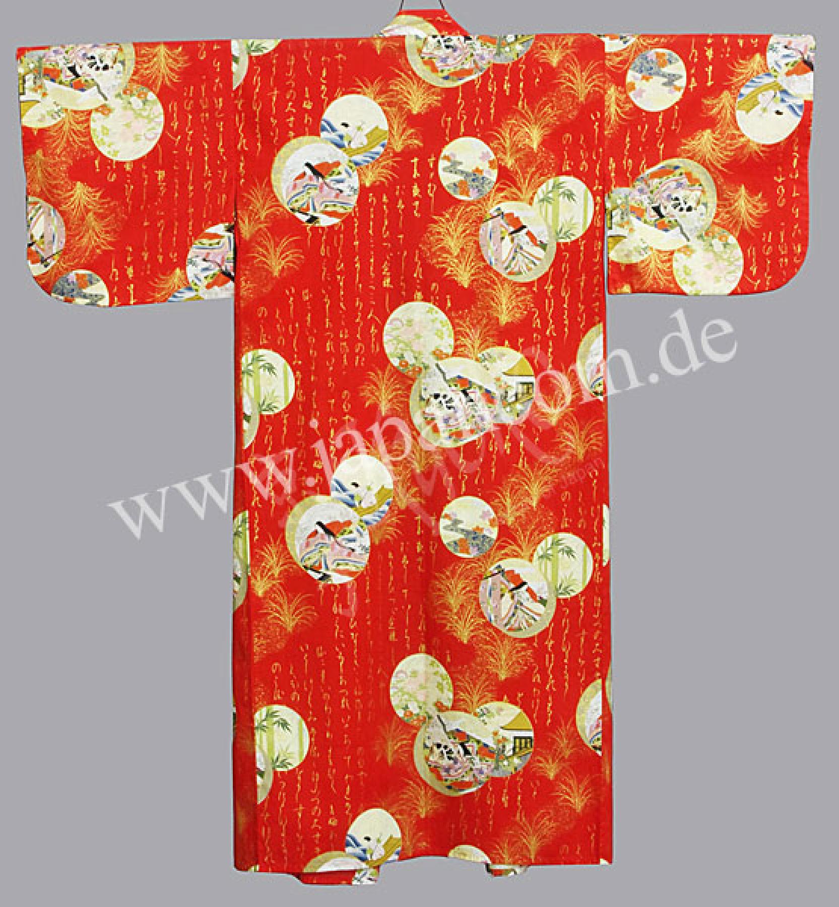 Damen Kimono Prinzessin rot