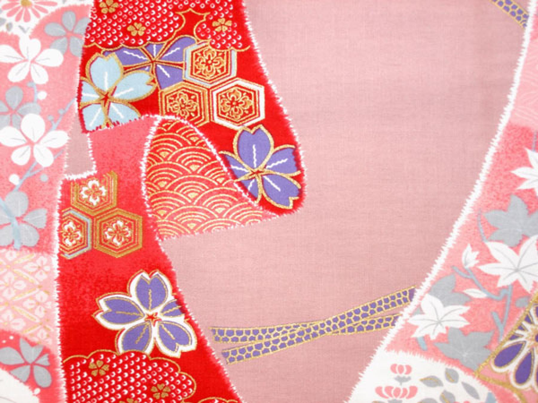 Damen Kimono Ribbon (Schleifenband) pink