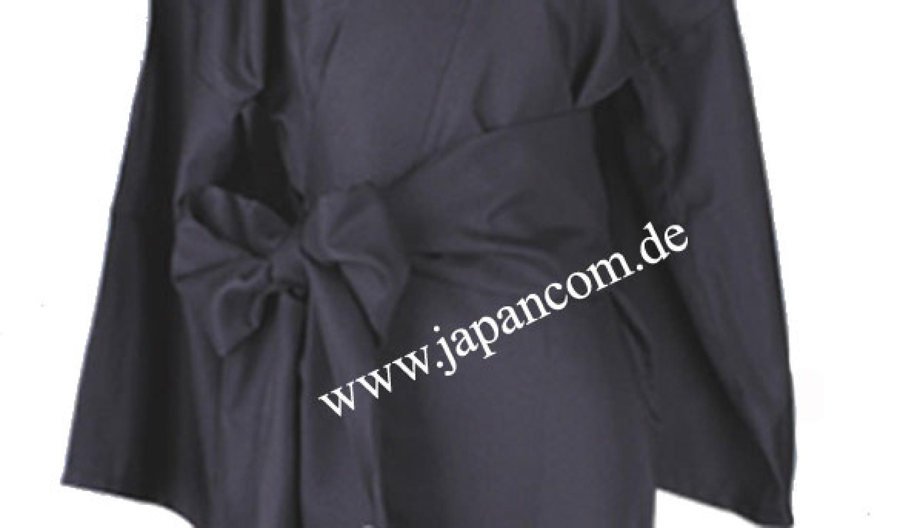 Datejime Obi Kimono-Gürtel, schwarz