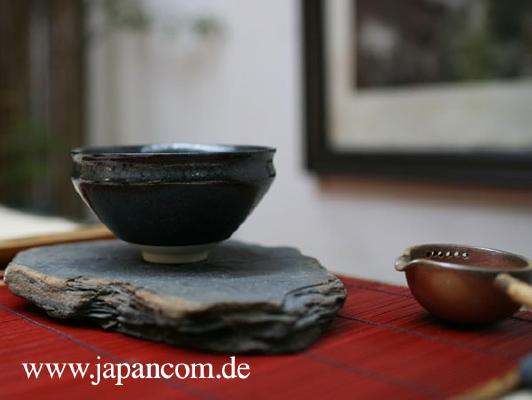 Matcha Schale Natsume schwarz