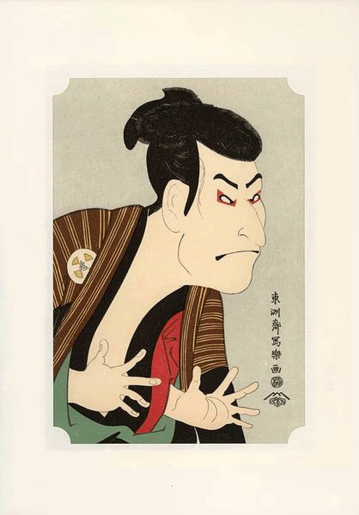 Woodblock print Sharaku