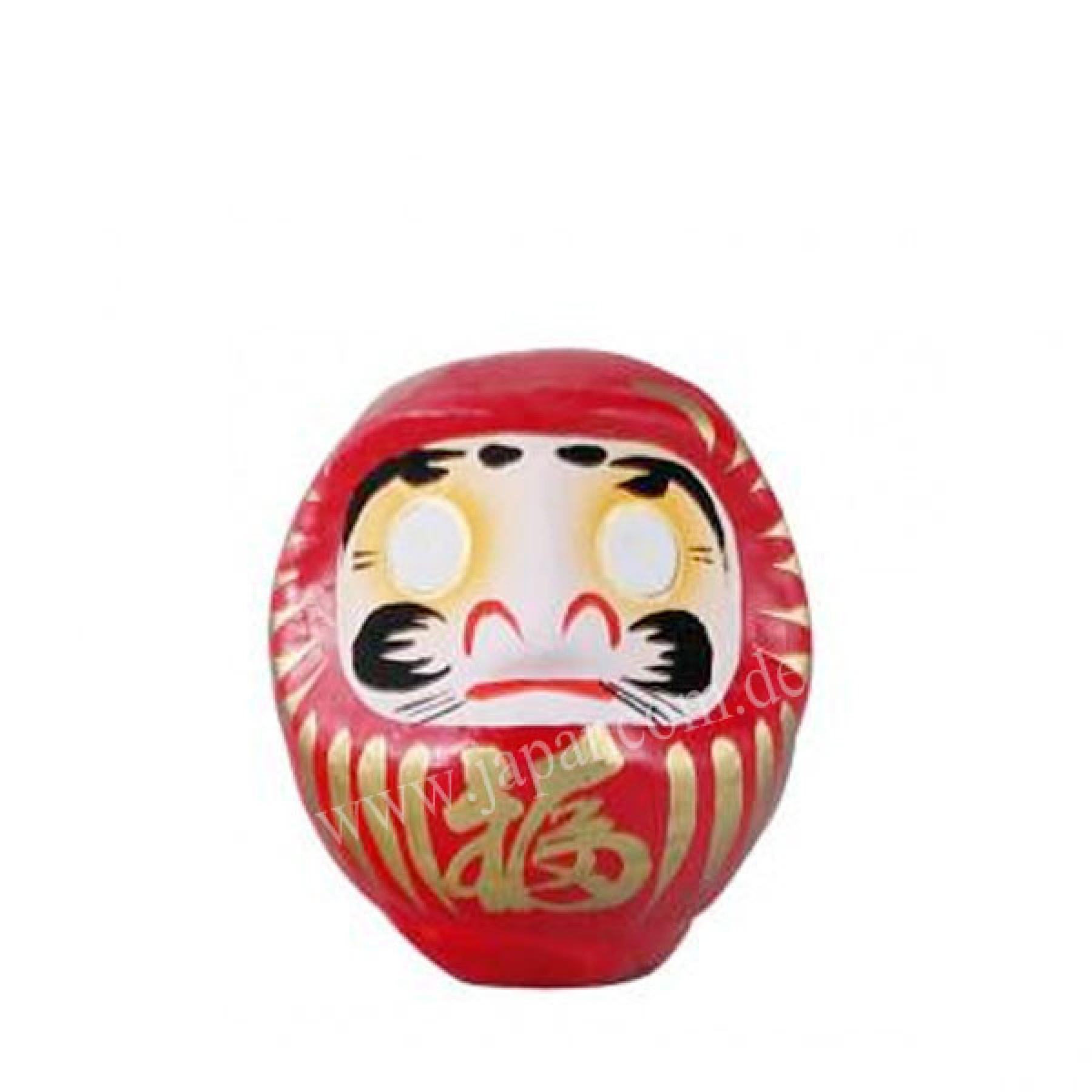 Daruma Puppe 12 cm rot - Japanischer Glücksbringer