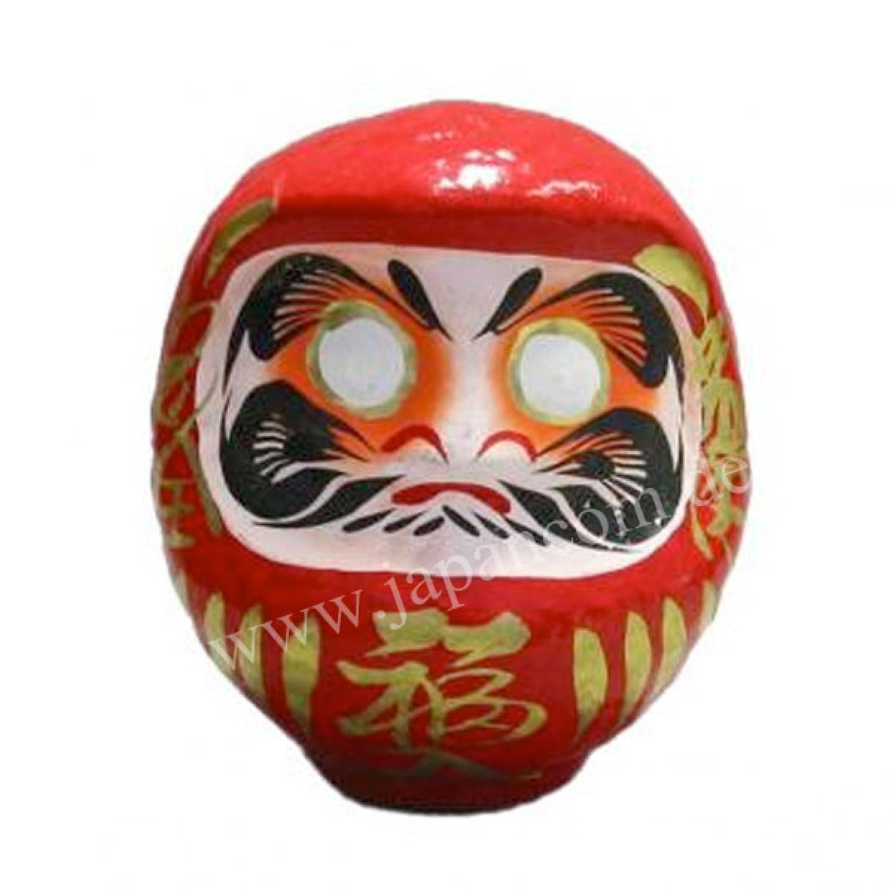 Daruma Puppe 15 cm rot - Japanischer Glücksbringer