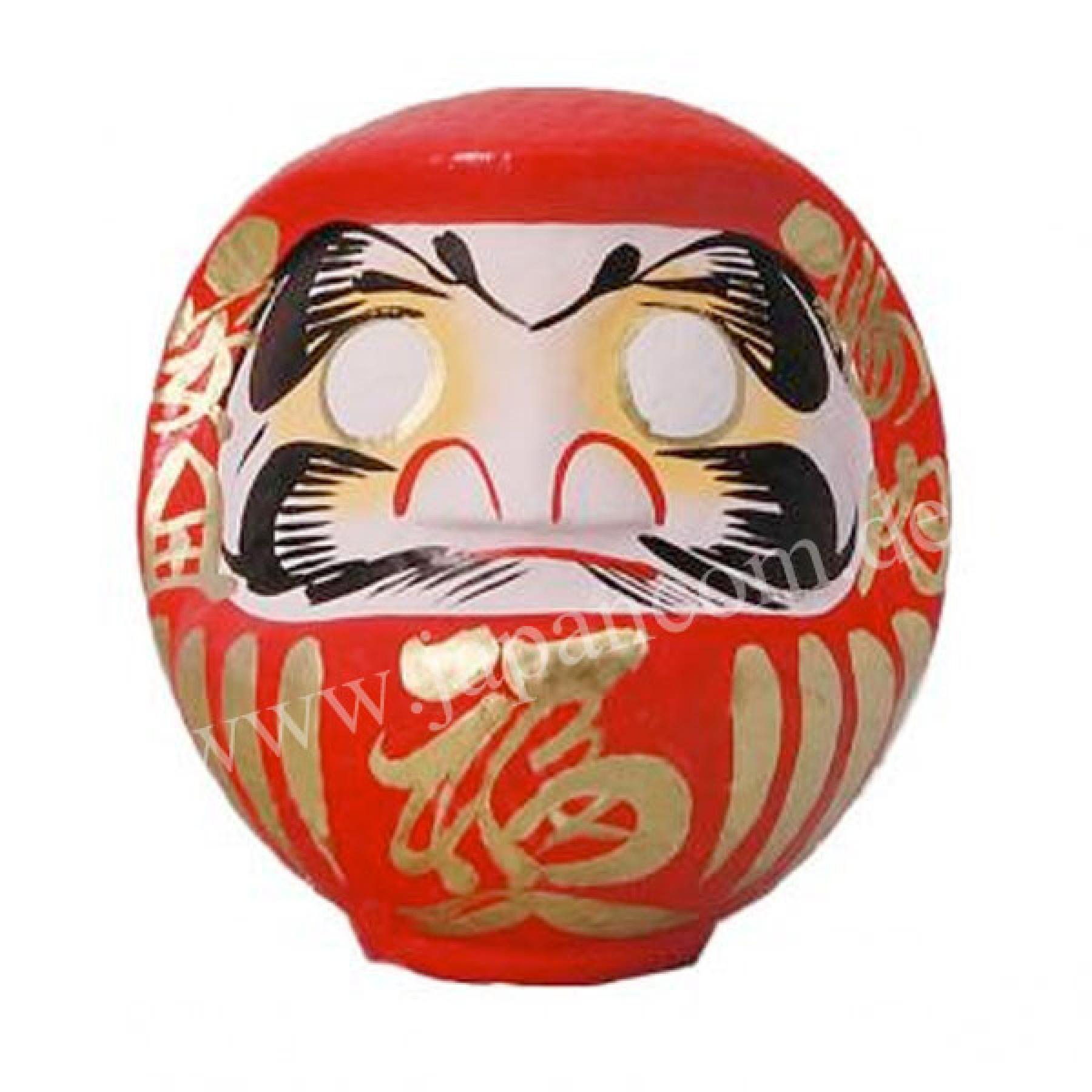 Daruma Puppe 22 cm rot - Japanischer Glücksbringer