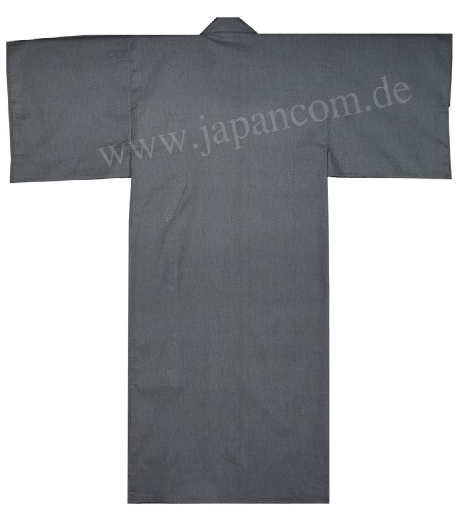 Herren Damen Yukata Fundo L blauschwarz