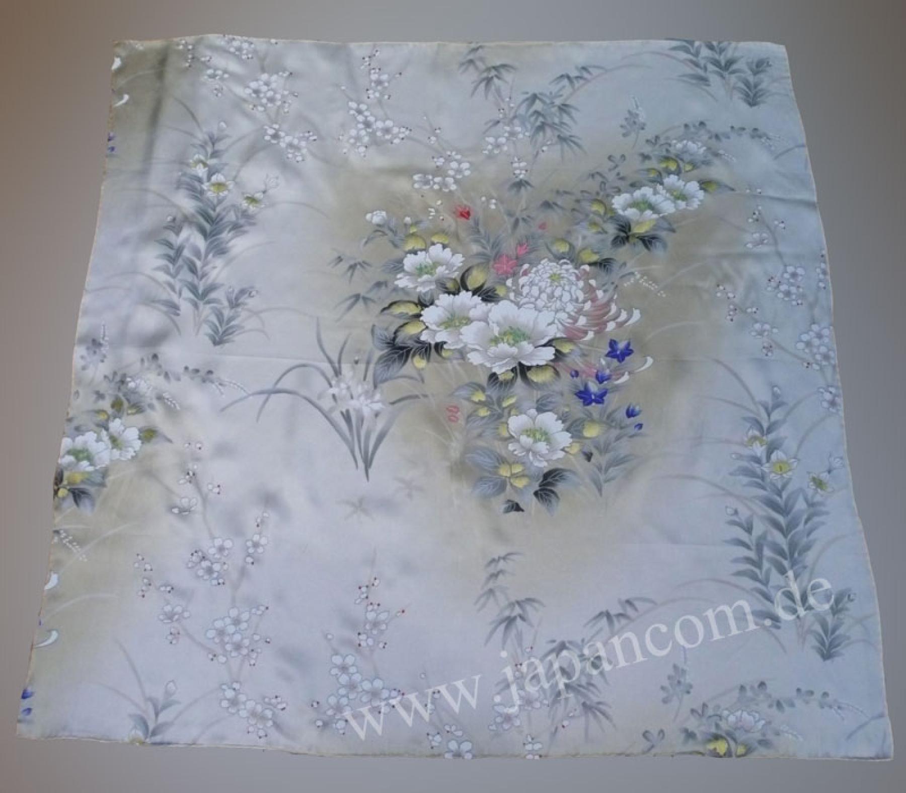 Seiden Tuch Ume perlweiss 78x78cm