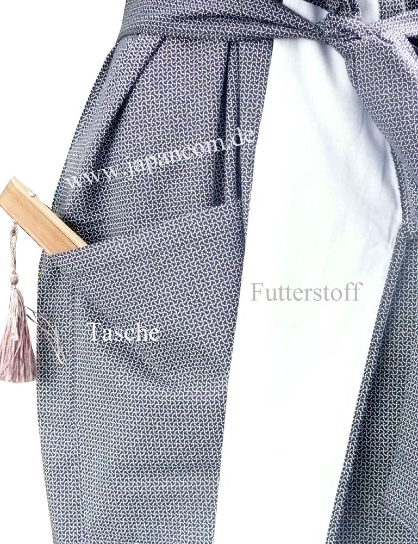 Kimono Bademantel Fundo M gefüttert