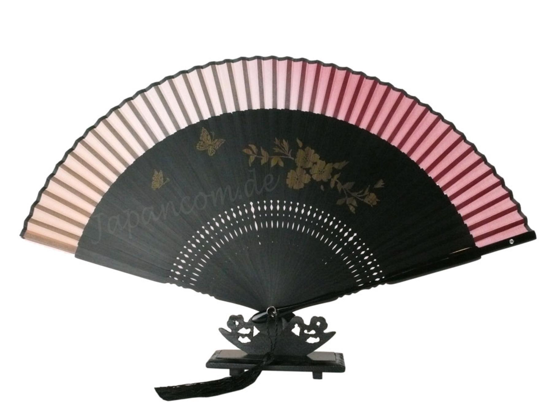 Fächer Cho Cho Sakura schwarz