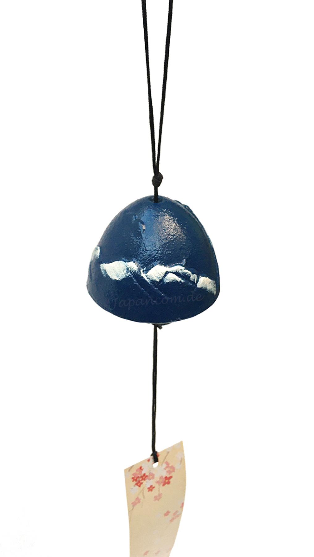 Windspiel Glocke Furin Fuji blau