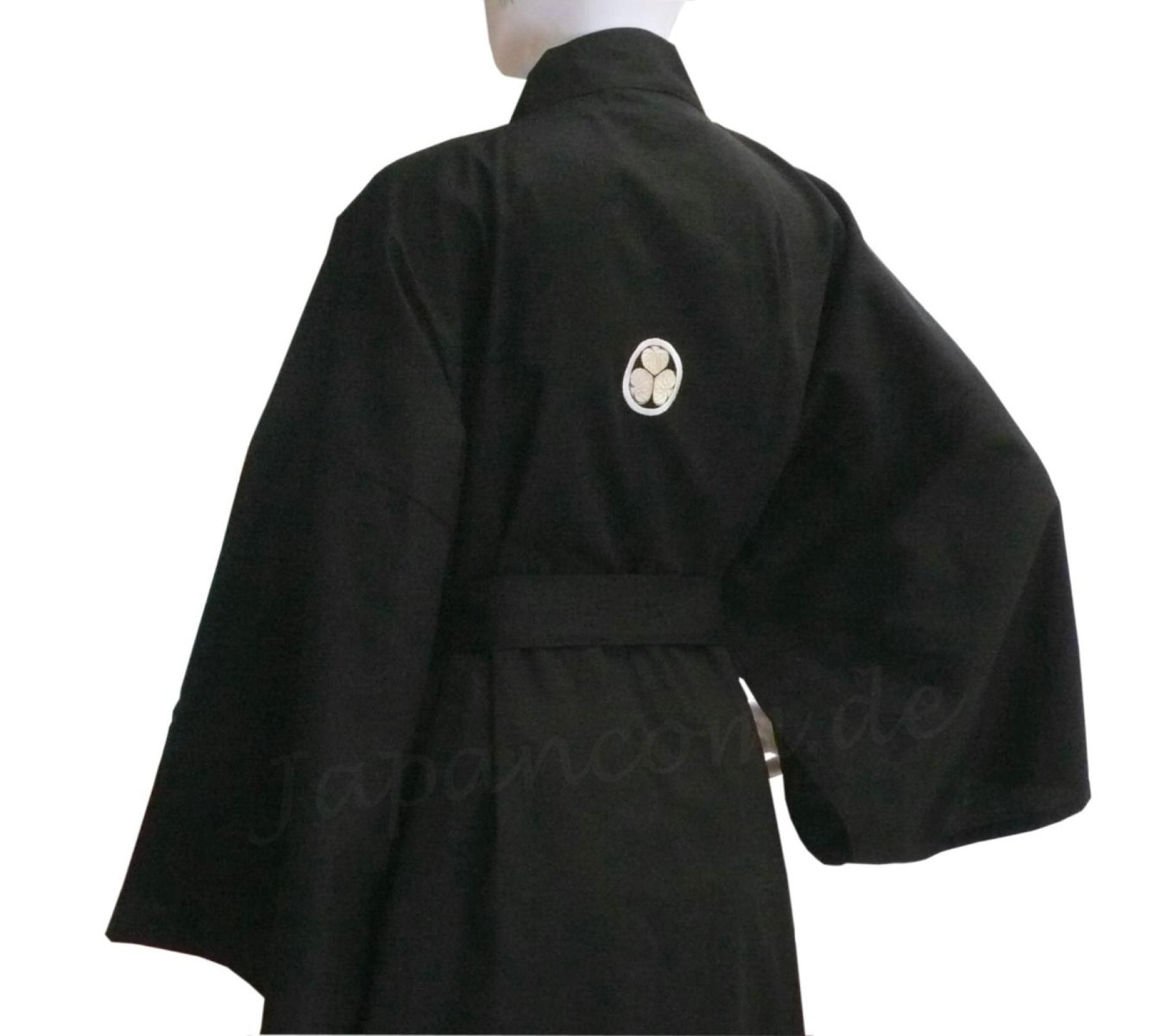 Herren Kimono MON schwarz 150 cm