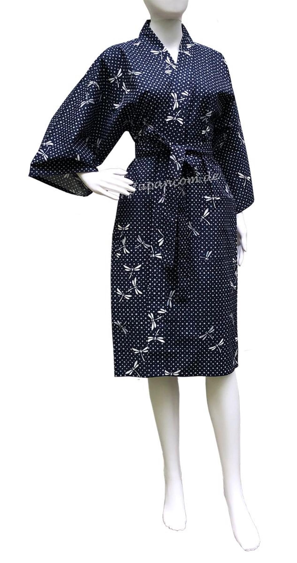 Yukata KimonoTombo blau kurz
