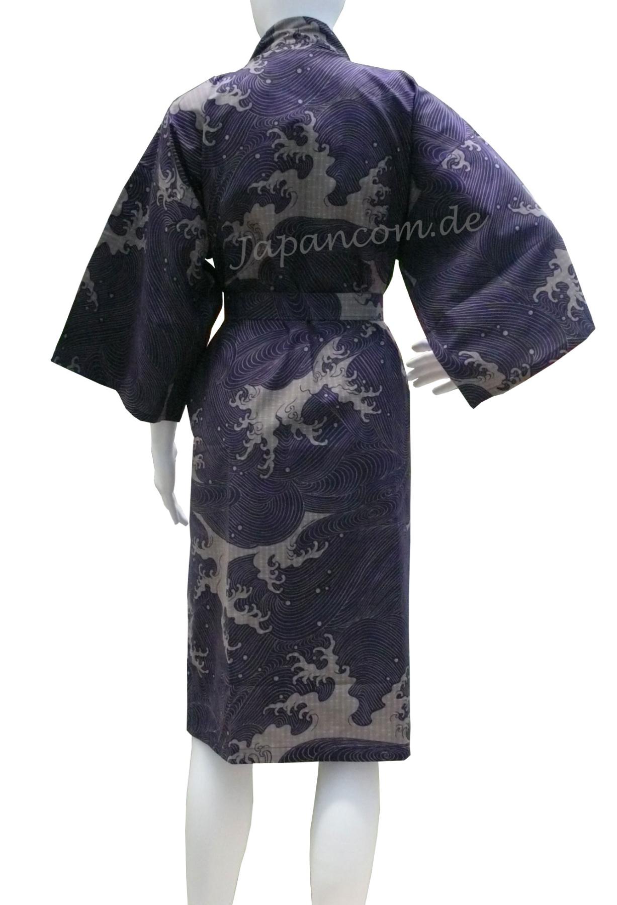 Bademantel Happi Wellen, purple