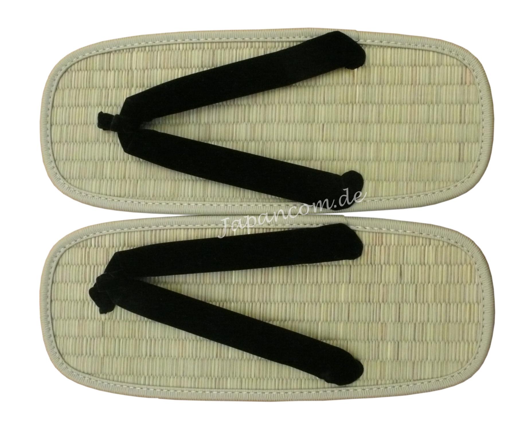 Japan Zori Zehentrenner schwarz 28cm (L)