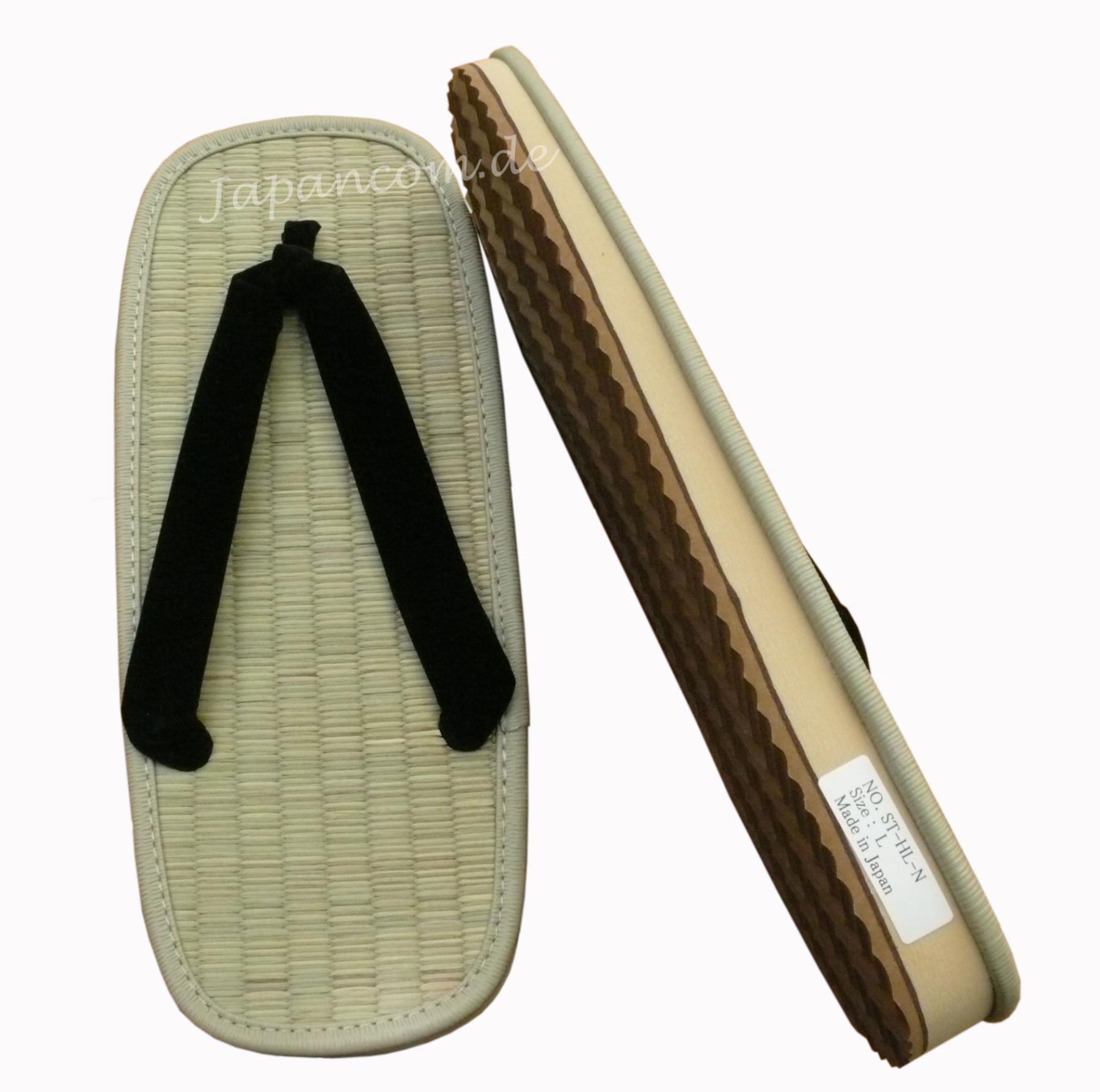 Japan Zori Zehentrenner schwarz 28cm (L)