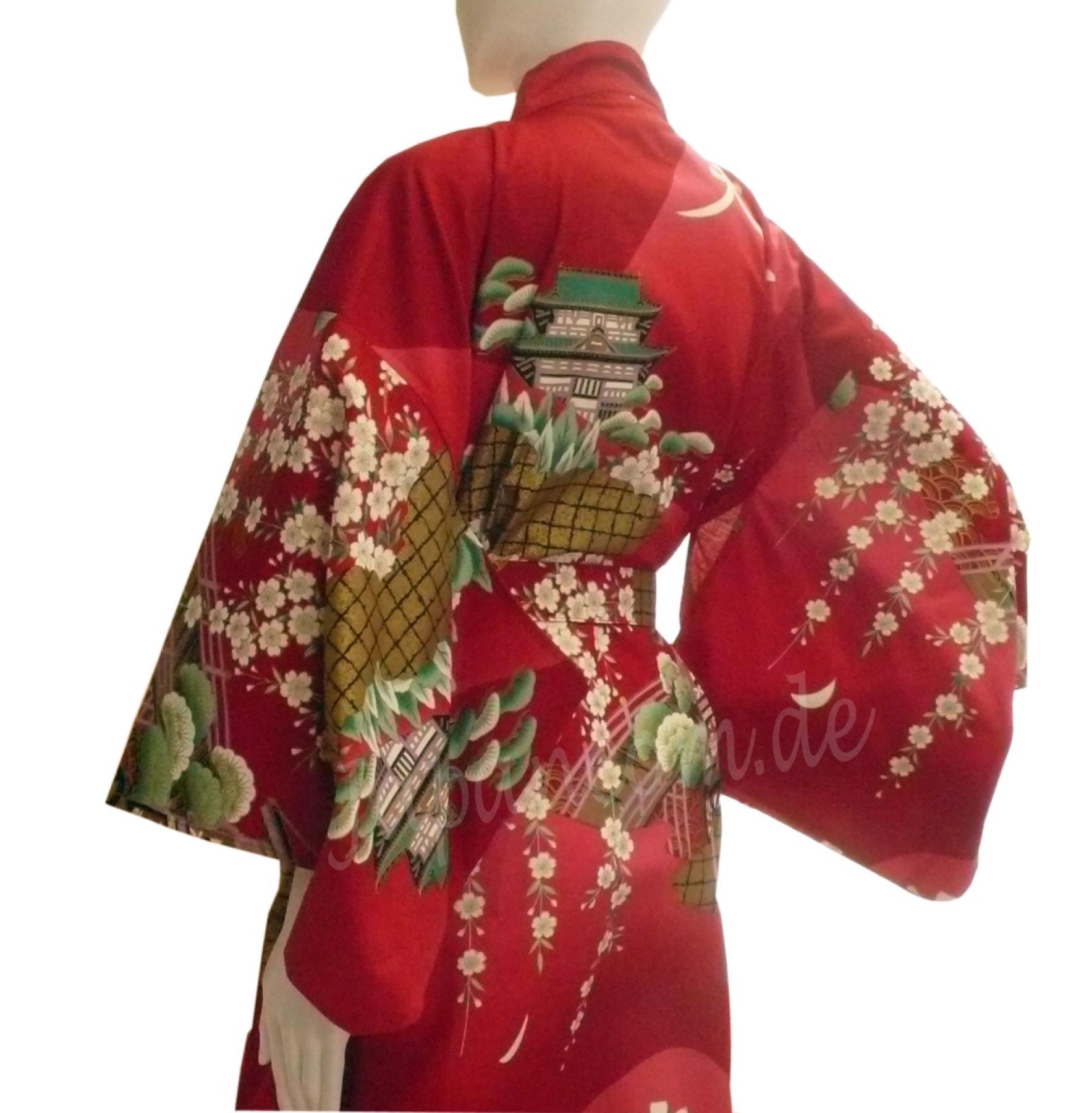 Damen Kimono Daimonji rot
