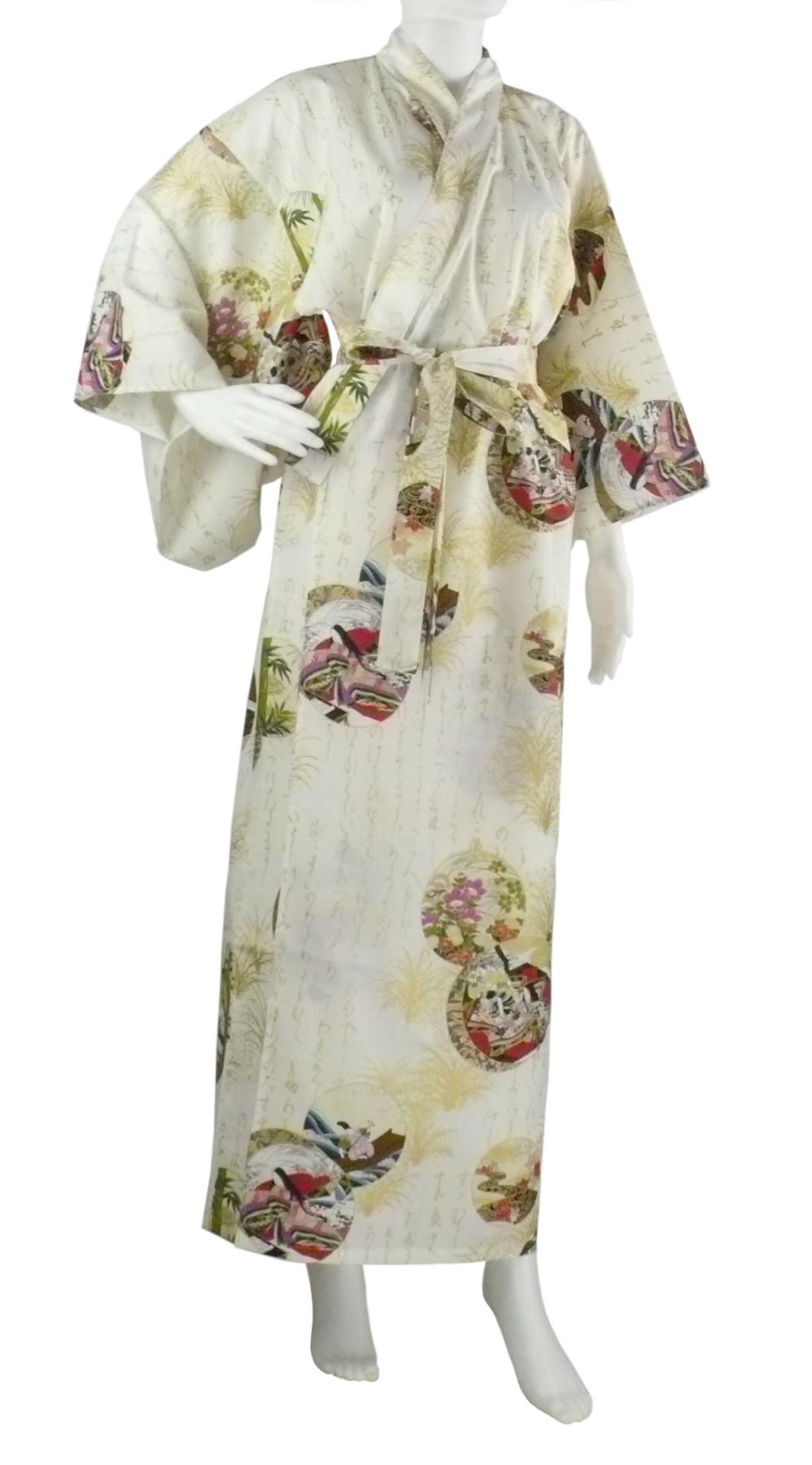 Damen Kimono Prinzessin weiss