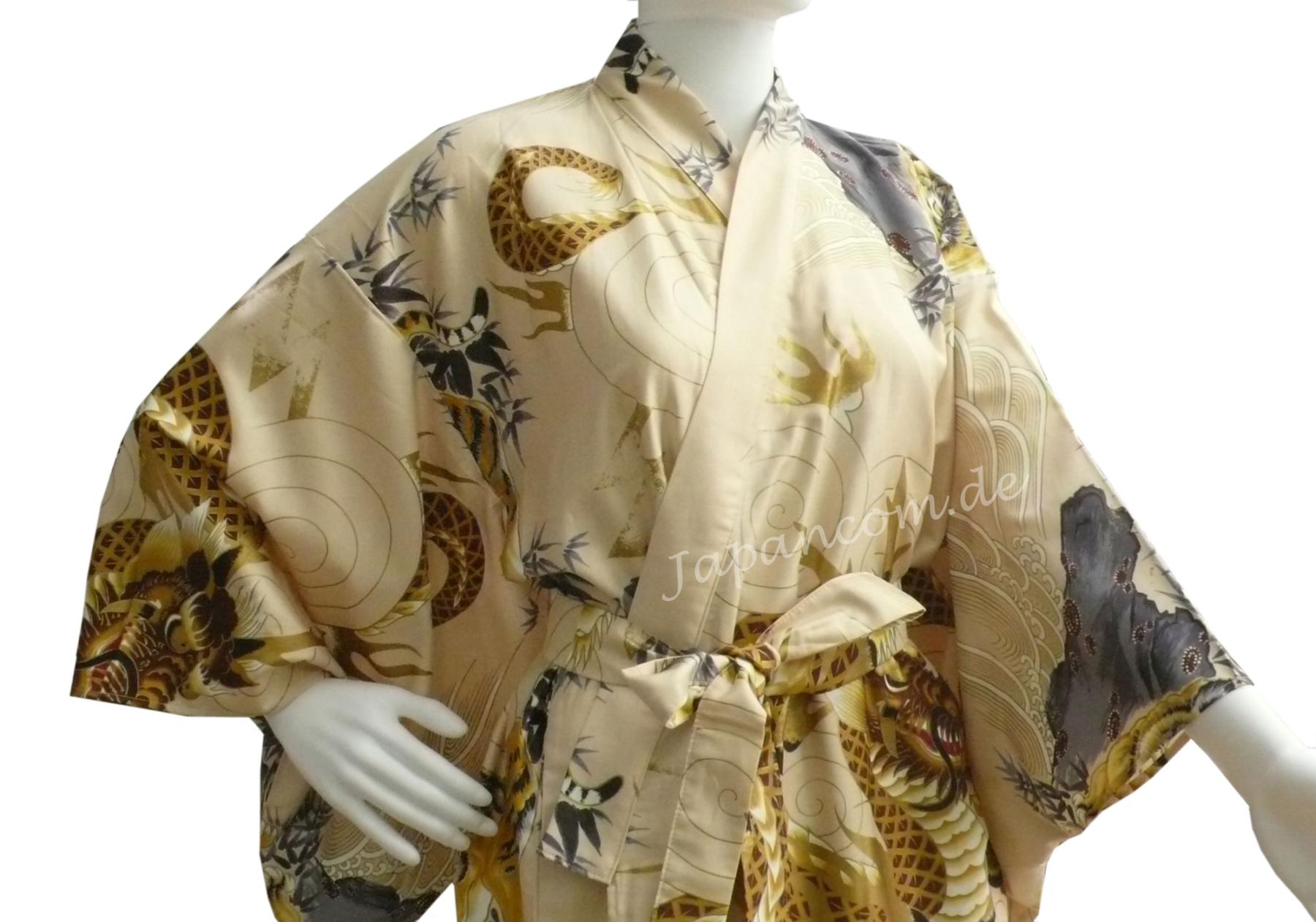Kimono Drachen Tiger beige