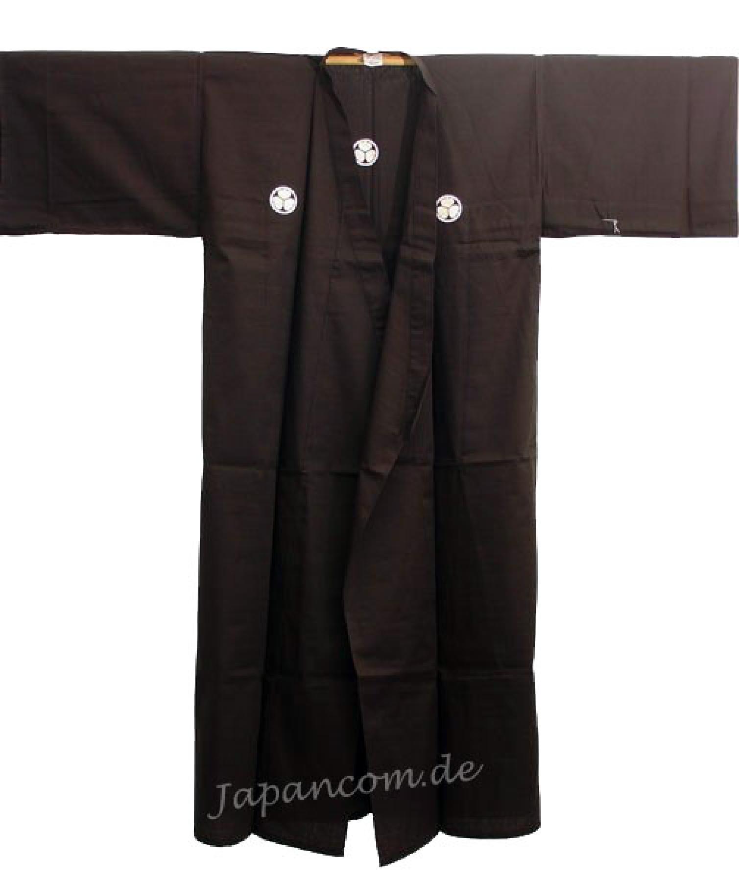 Herren Kimono MON schwarz 150 cm