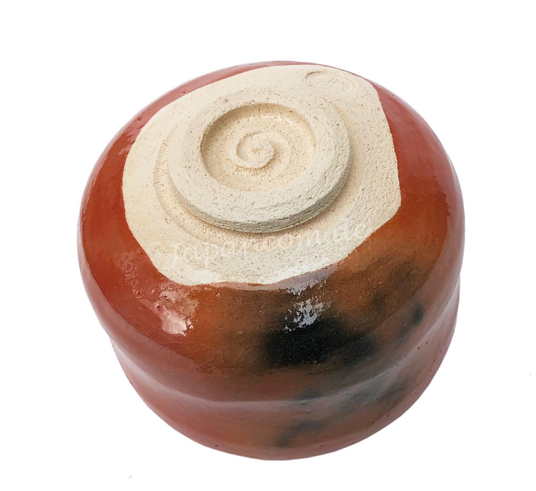 Matchaschale Raku rot