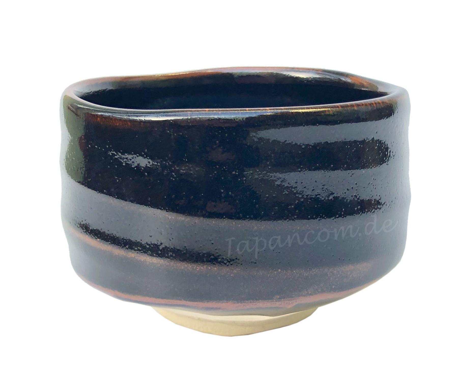 Matchaschale Gloss Tenmoku schwarz