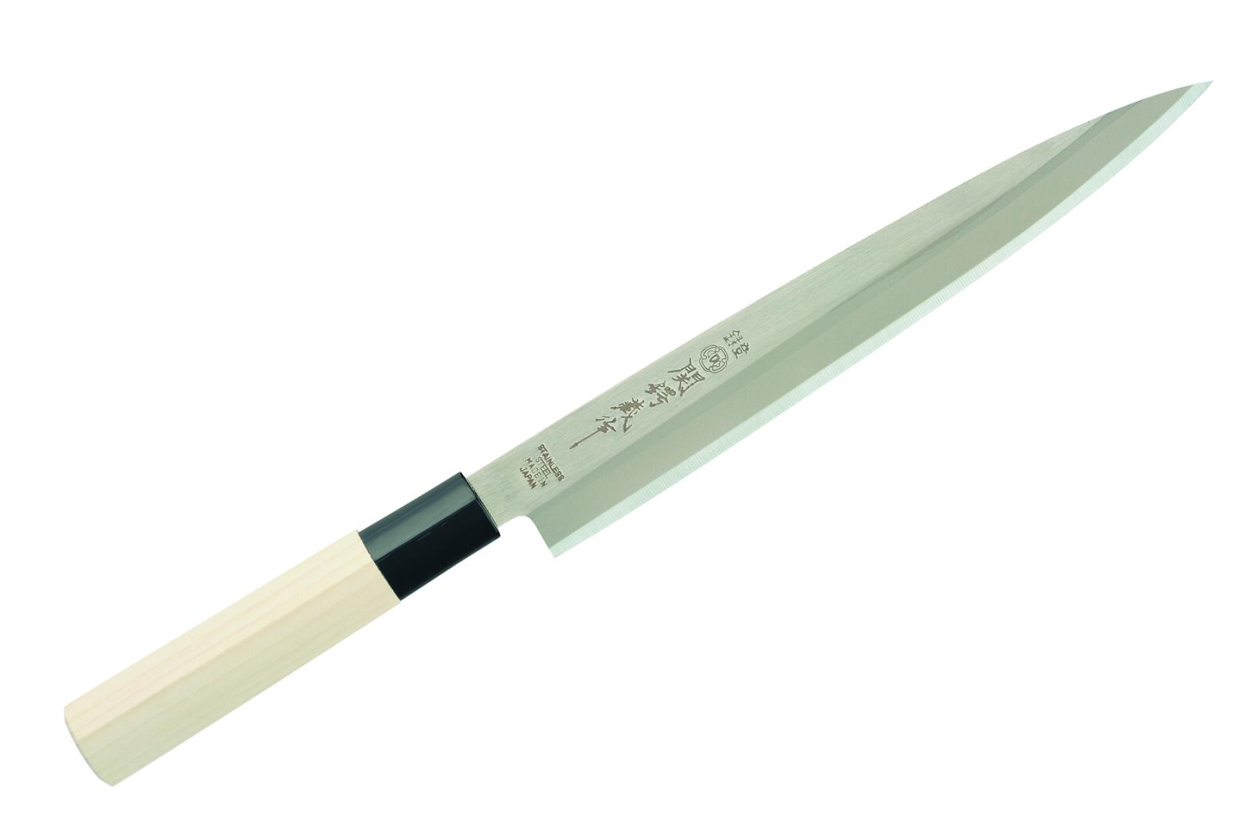 Japan Messer Sashimi mit Holzgriff einseitig geschliffen