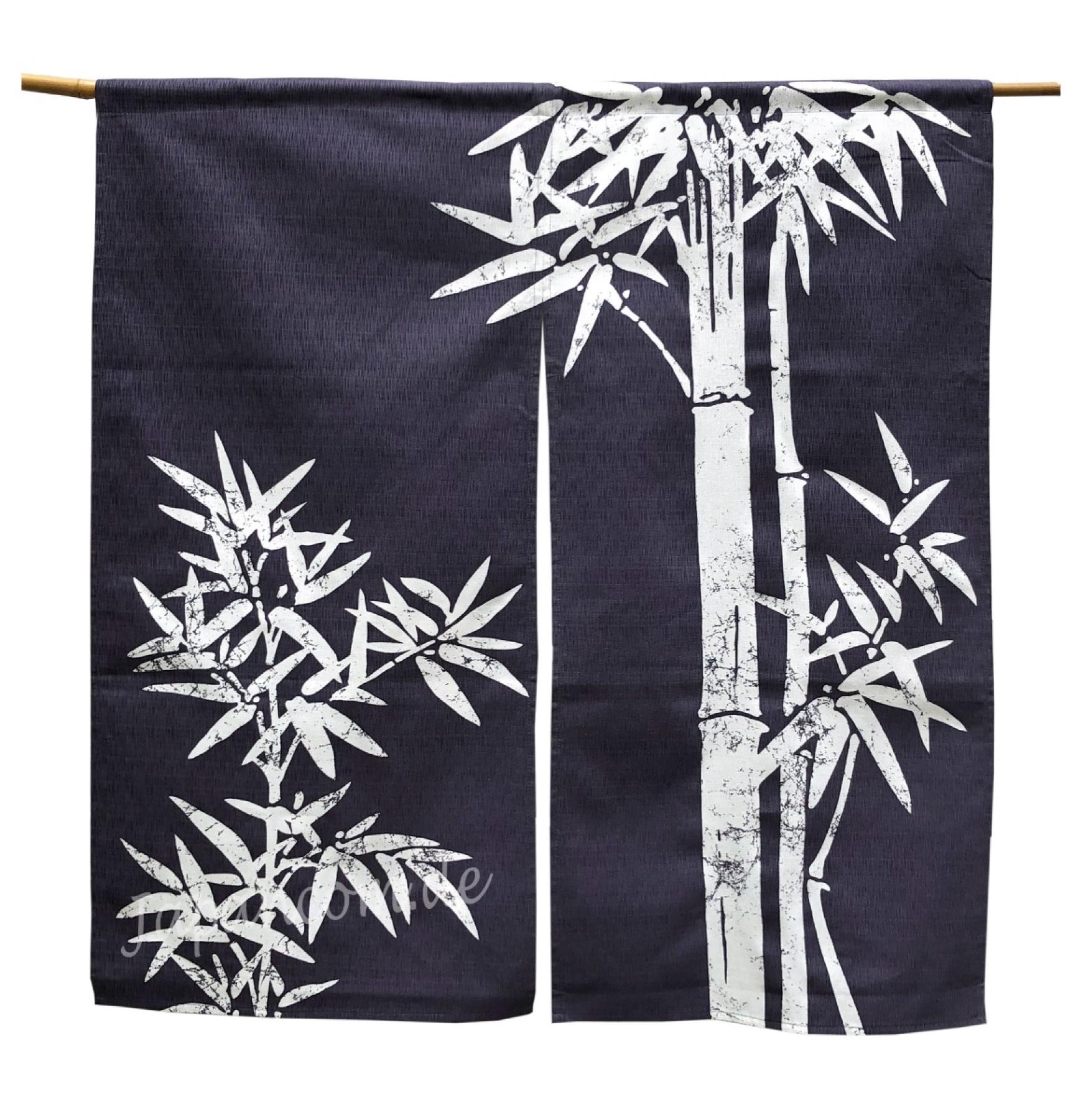 Noren Bambus 85x90 cm dunkelblau