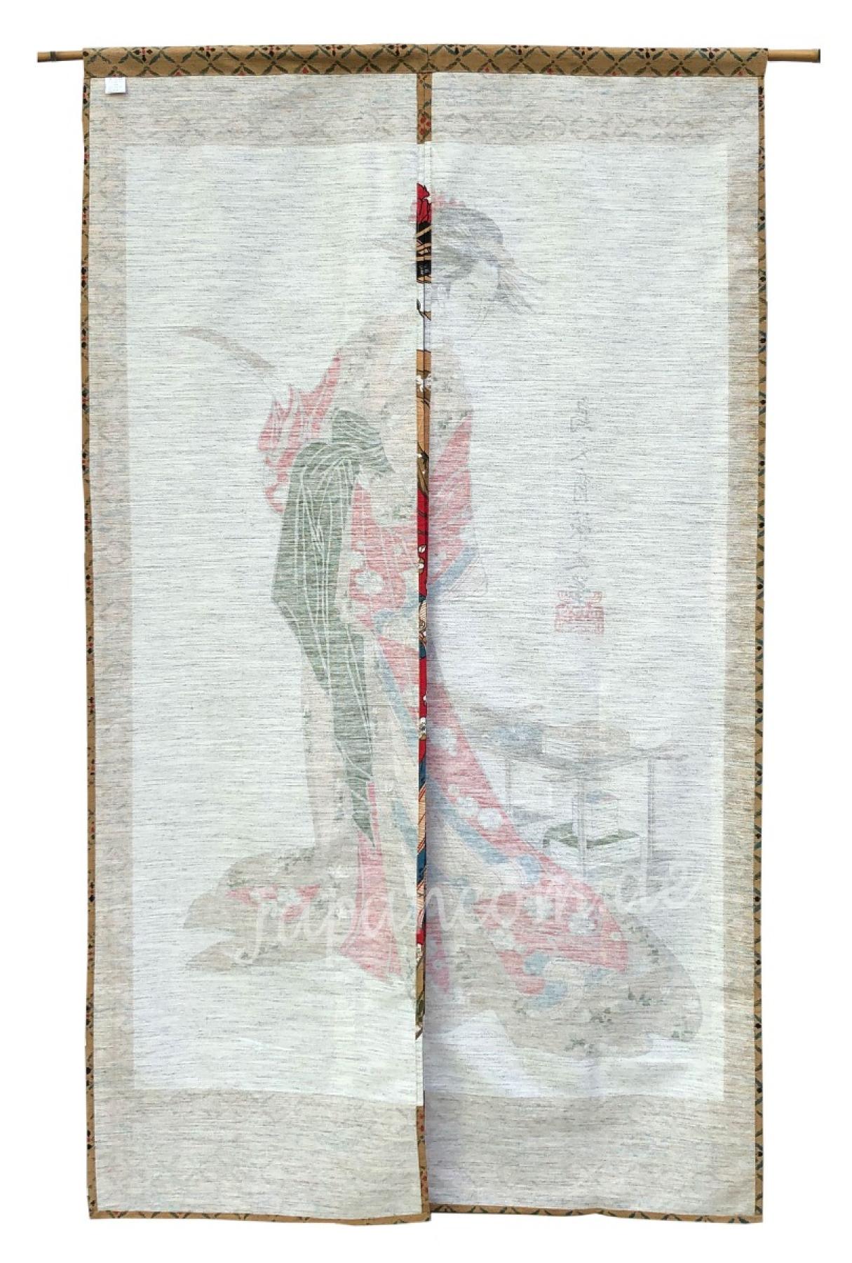 Noren Geisha mit Buch