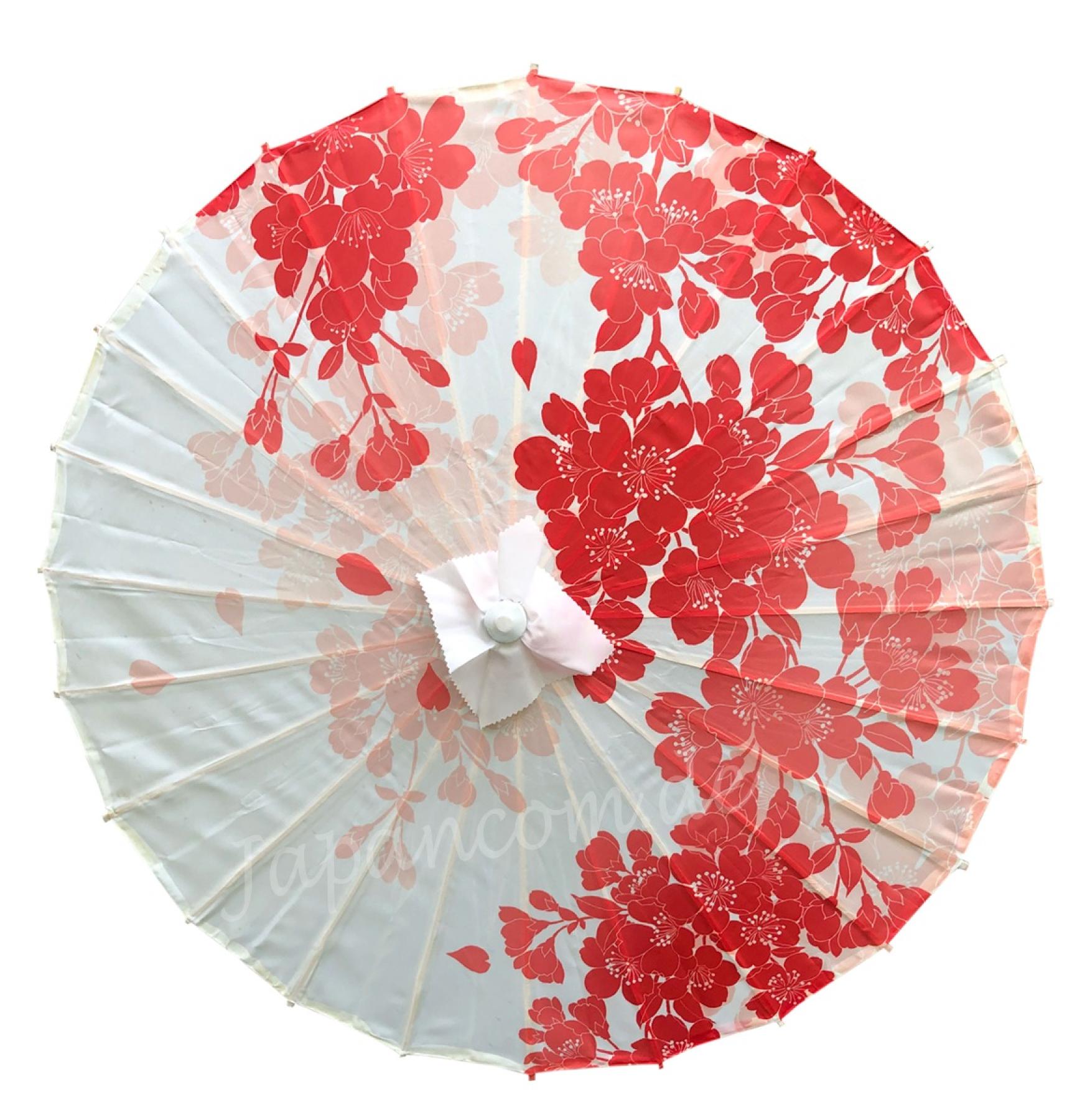 Schirm Rote Blumen Nylon