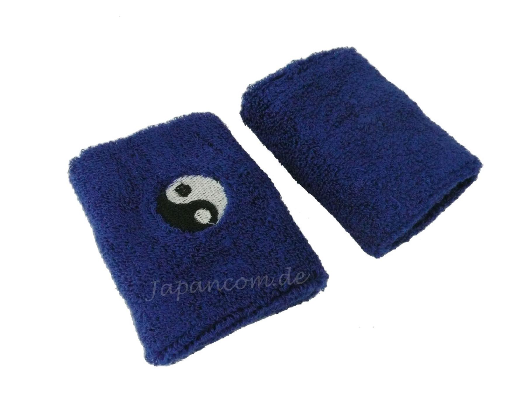Schweissband Arm Yin Yang blau