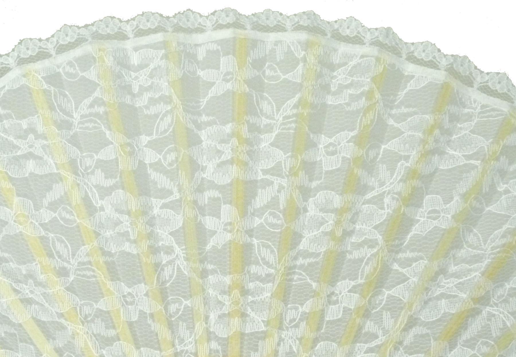 Brautfächer Hochzeitsfächer Spitze weiss