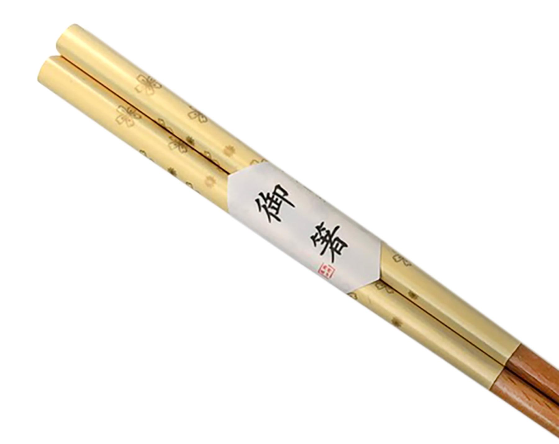Essstäbchen Sakura gelb
