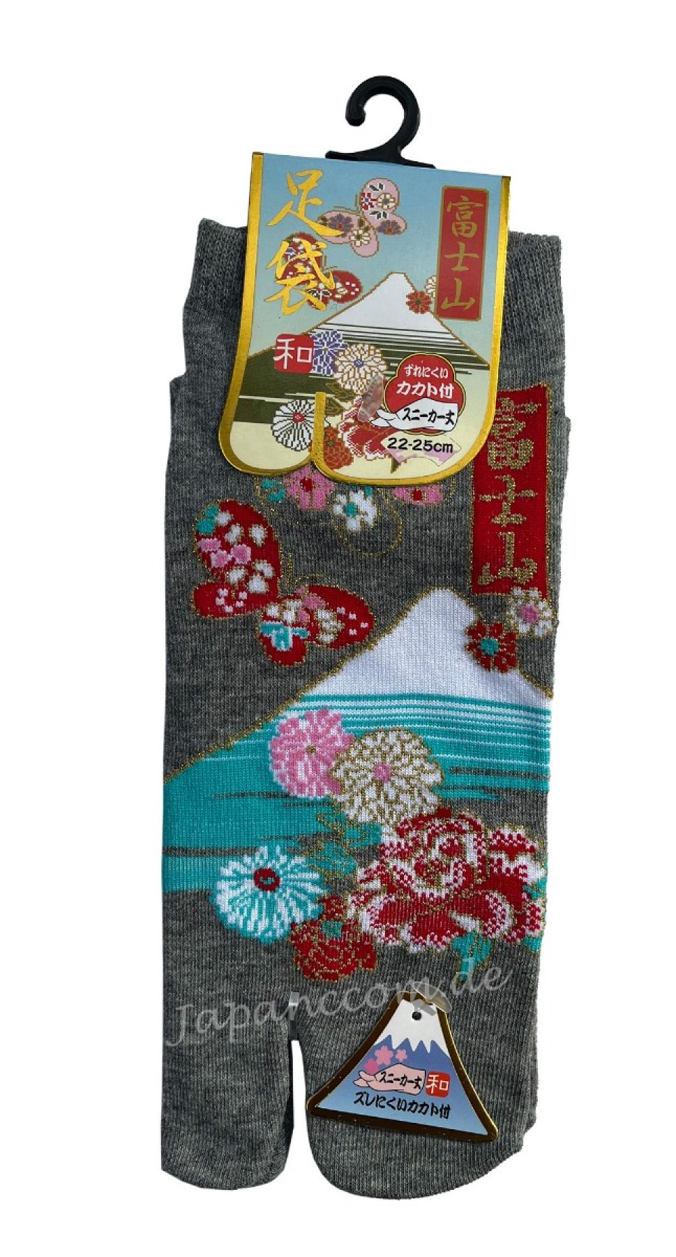 Tabi Socken für Zori und Geta mit Fuji Muster