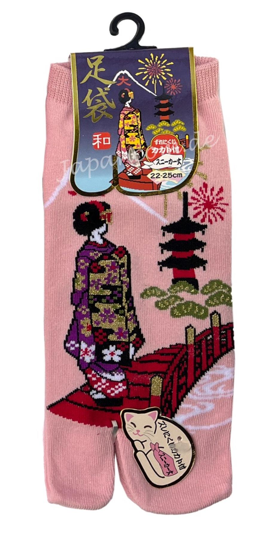 Japanische Zehensocken für Zori Sandalen und Geta Holzschuhe