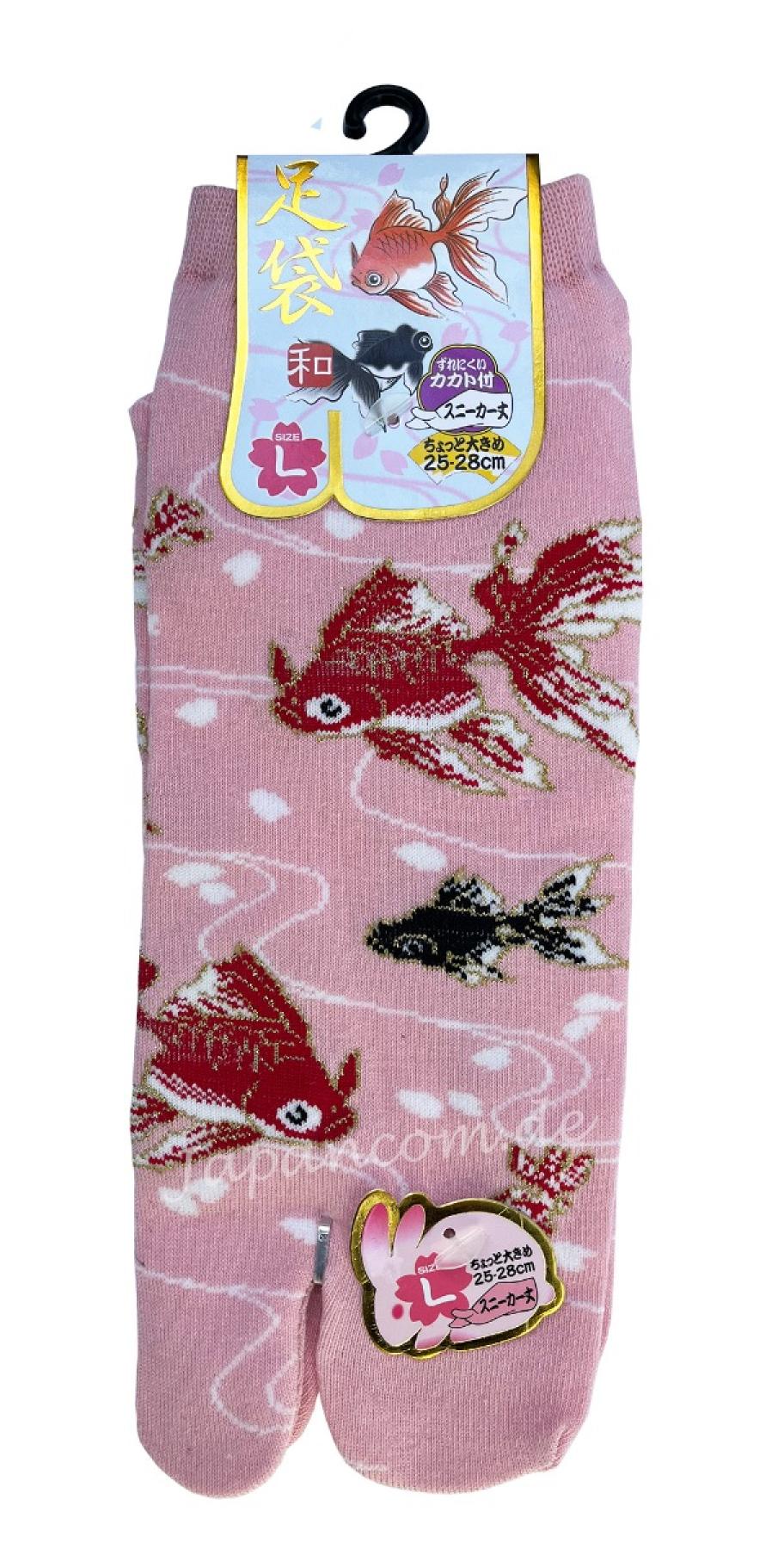 Japan Tabi Socken Goldfische Gr. 40 - 45 Baumwolle