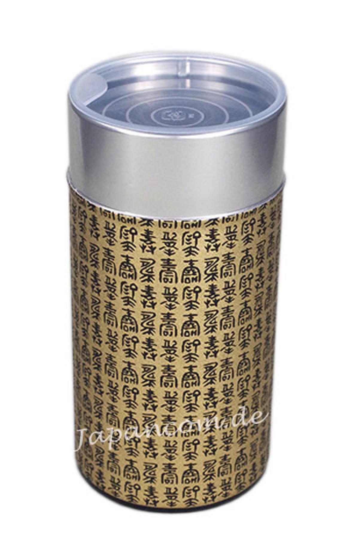 Teedose Kanji schwarz-gold 175 g