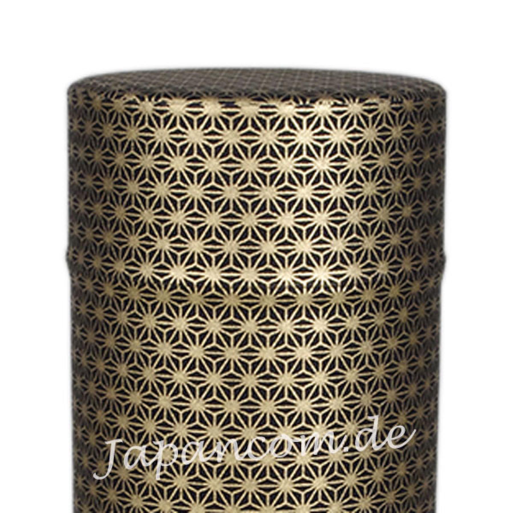 Teedose Kleine Leinenblüte schwarz-gold 175 g