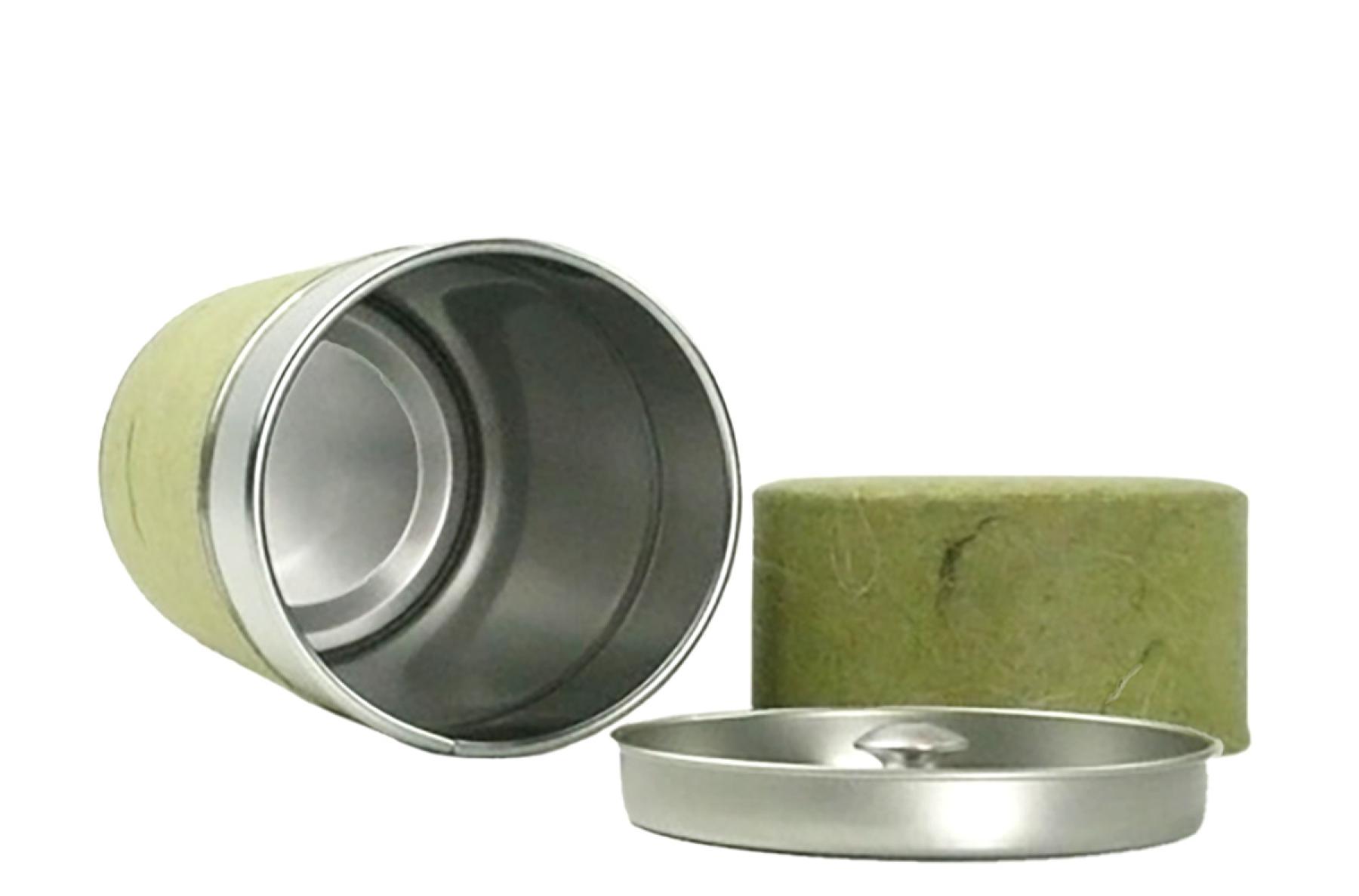Teedose Washi naturgrün