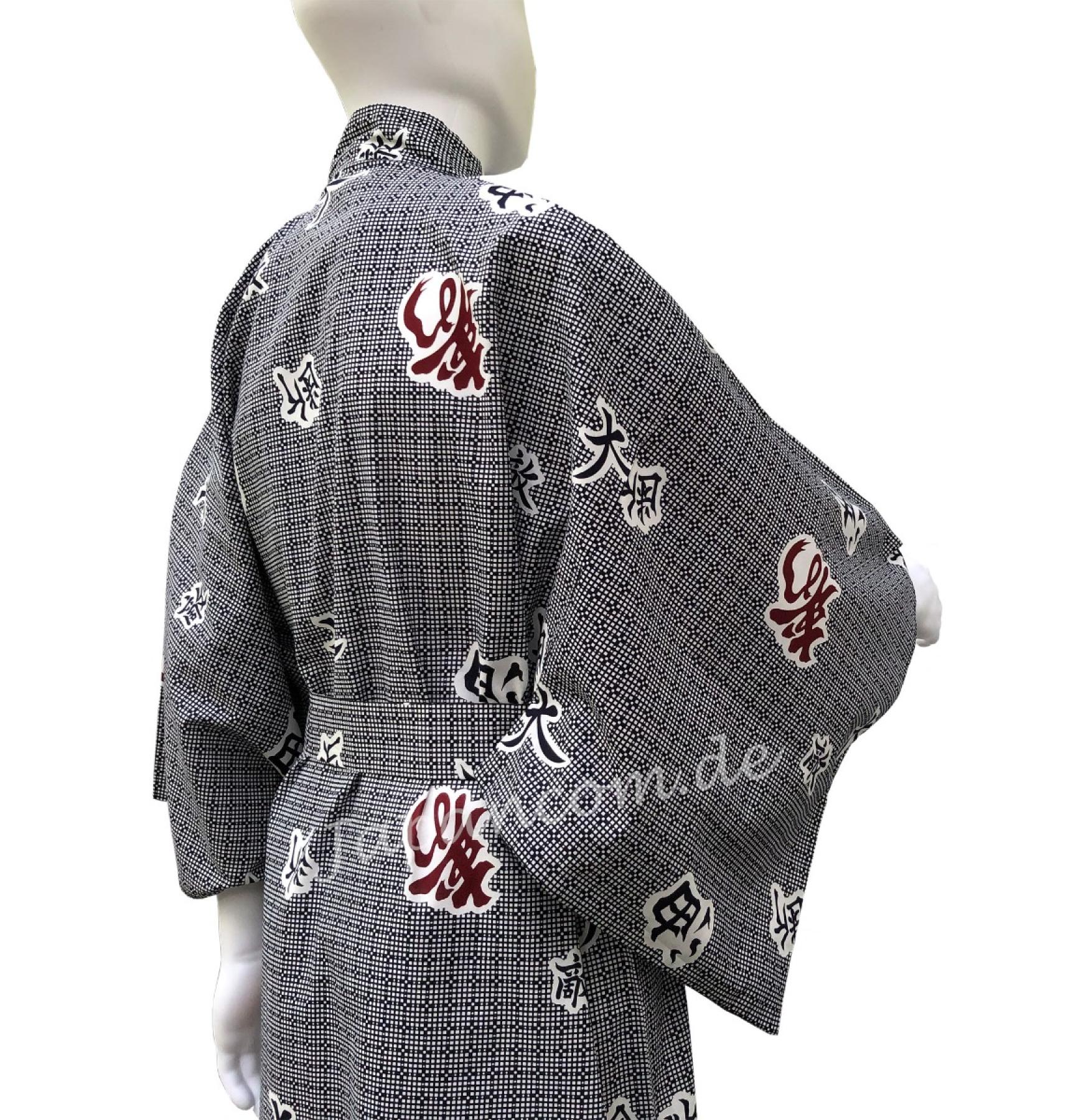 Herren Yukata Kimono Grosse Freiheit 147 cm