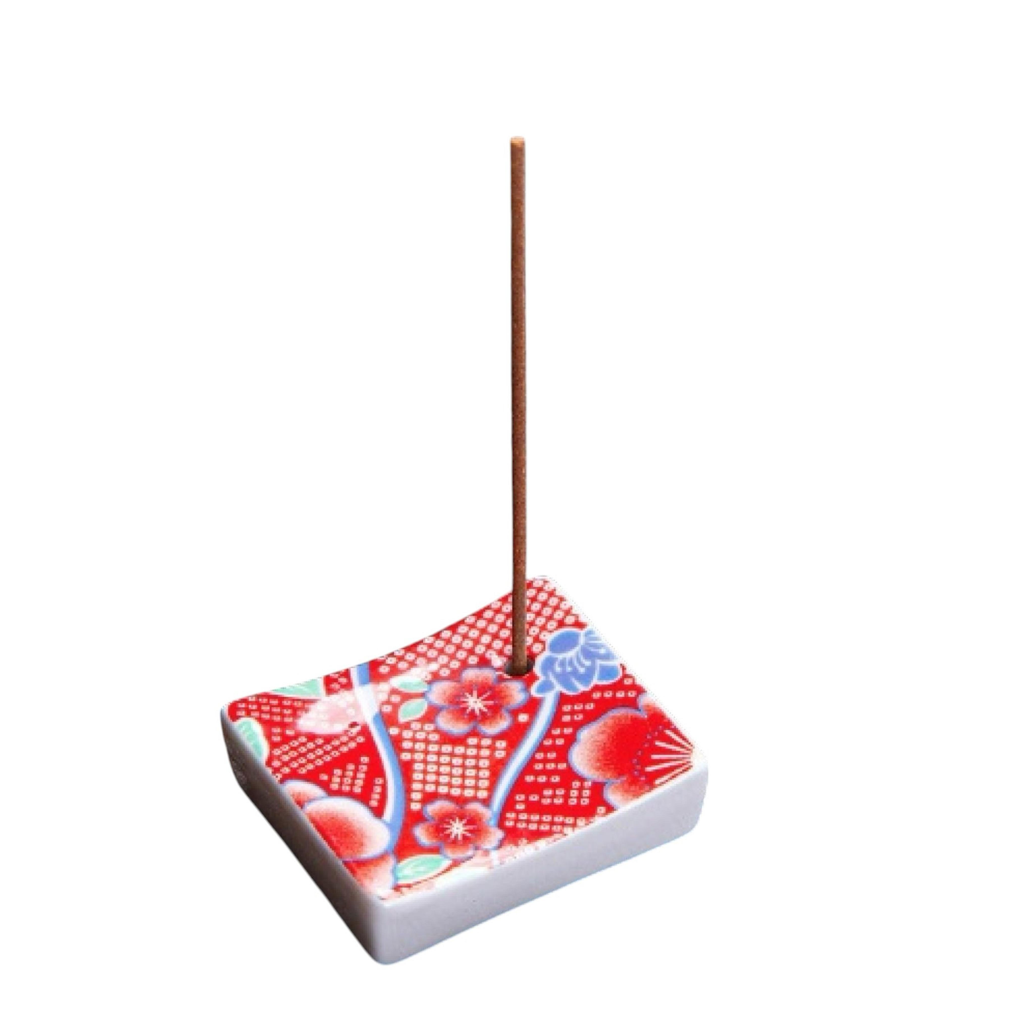 Räucherstäbchen Halter Pflaumenblüte rot