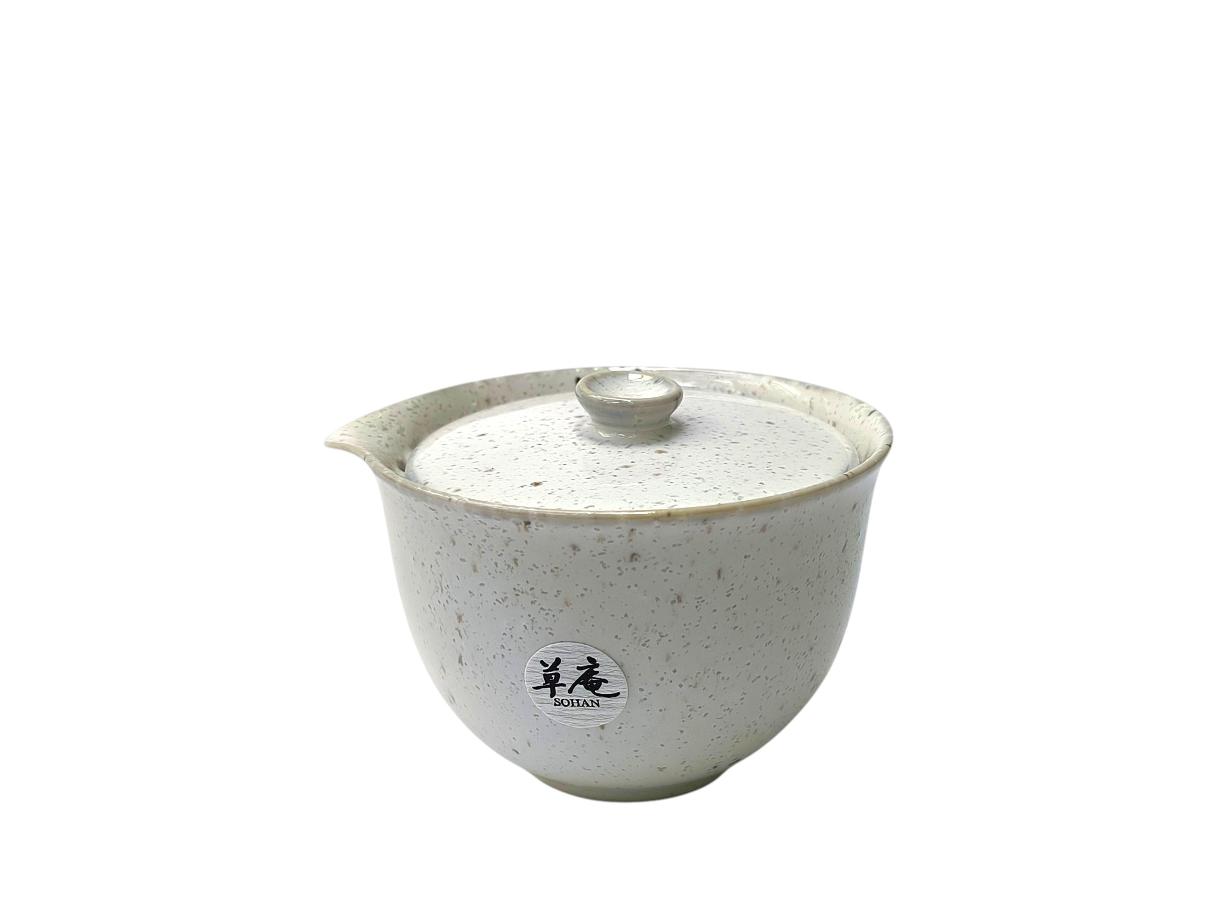 Grifflose Keramik-Teekanne 180 ml mit integriertem Keramikfilter