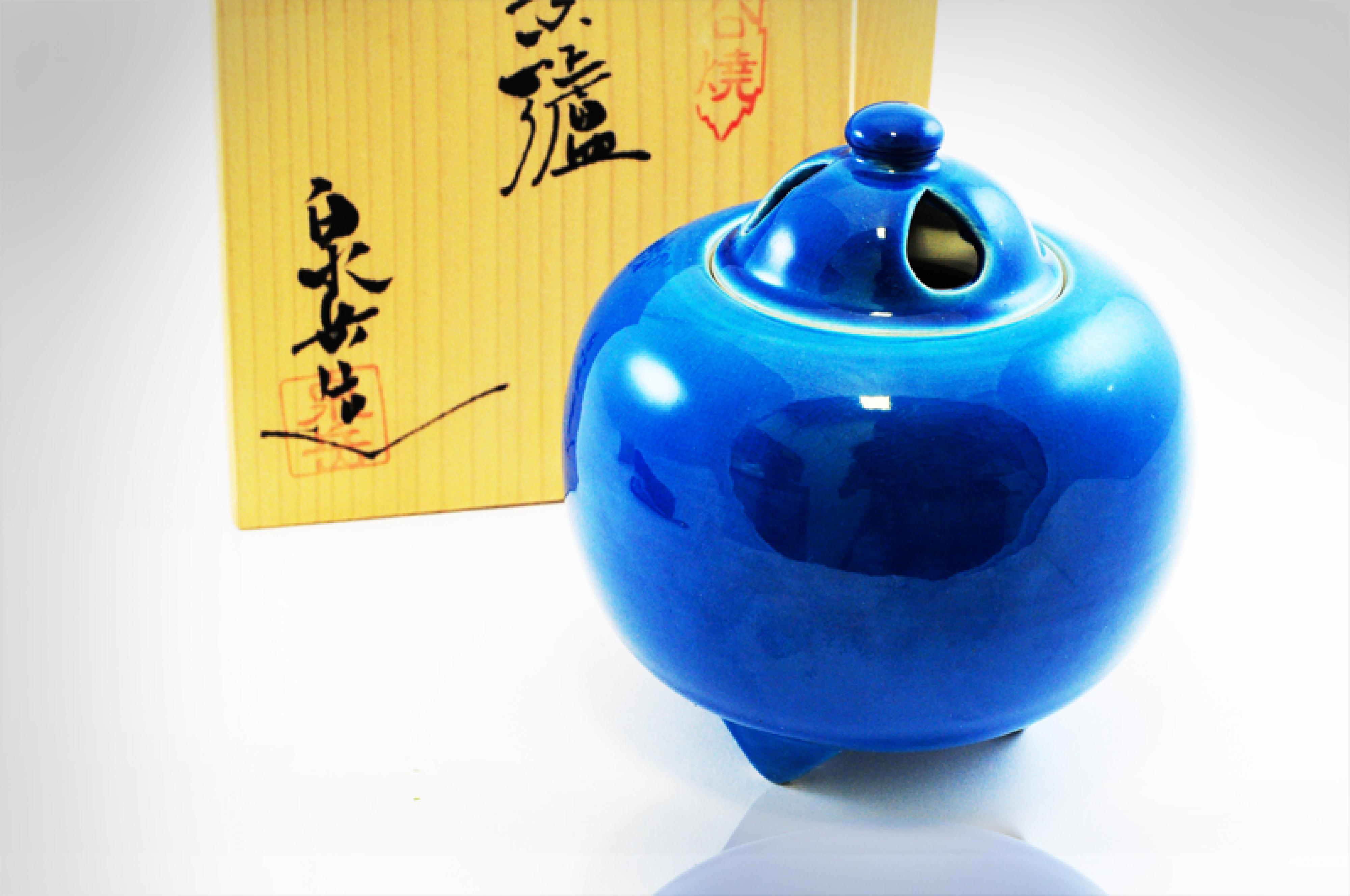Räuchergefäß Ceramic Incense Burner blau