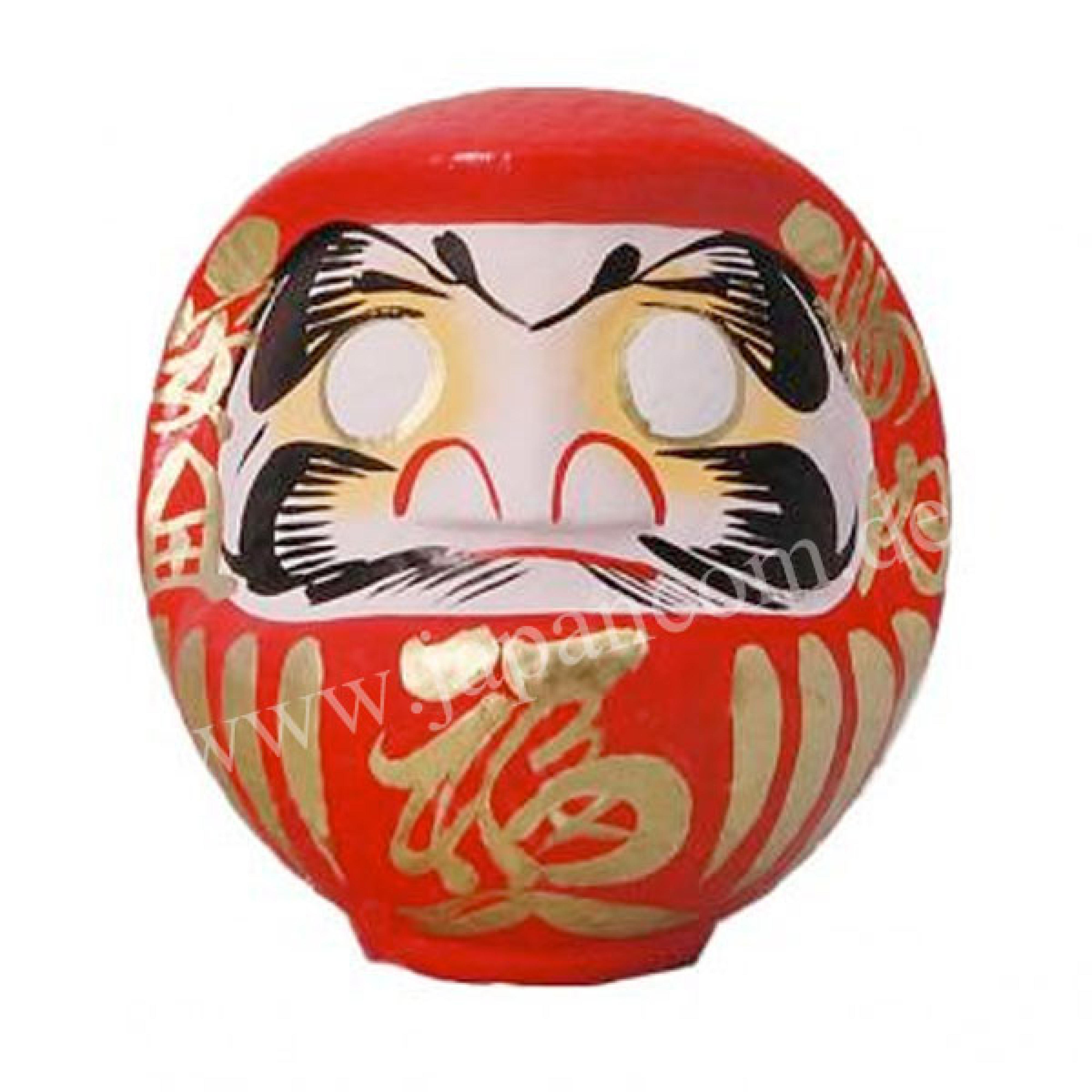 Daruma Puppe 22 cm rot - Japanischer Glücksbringer