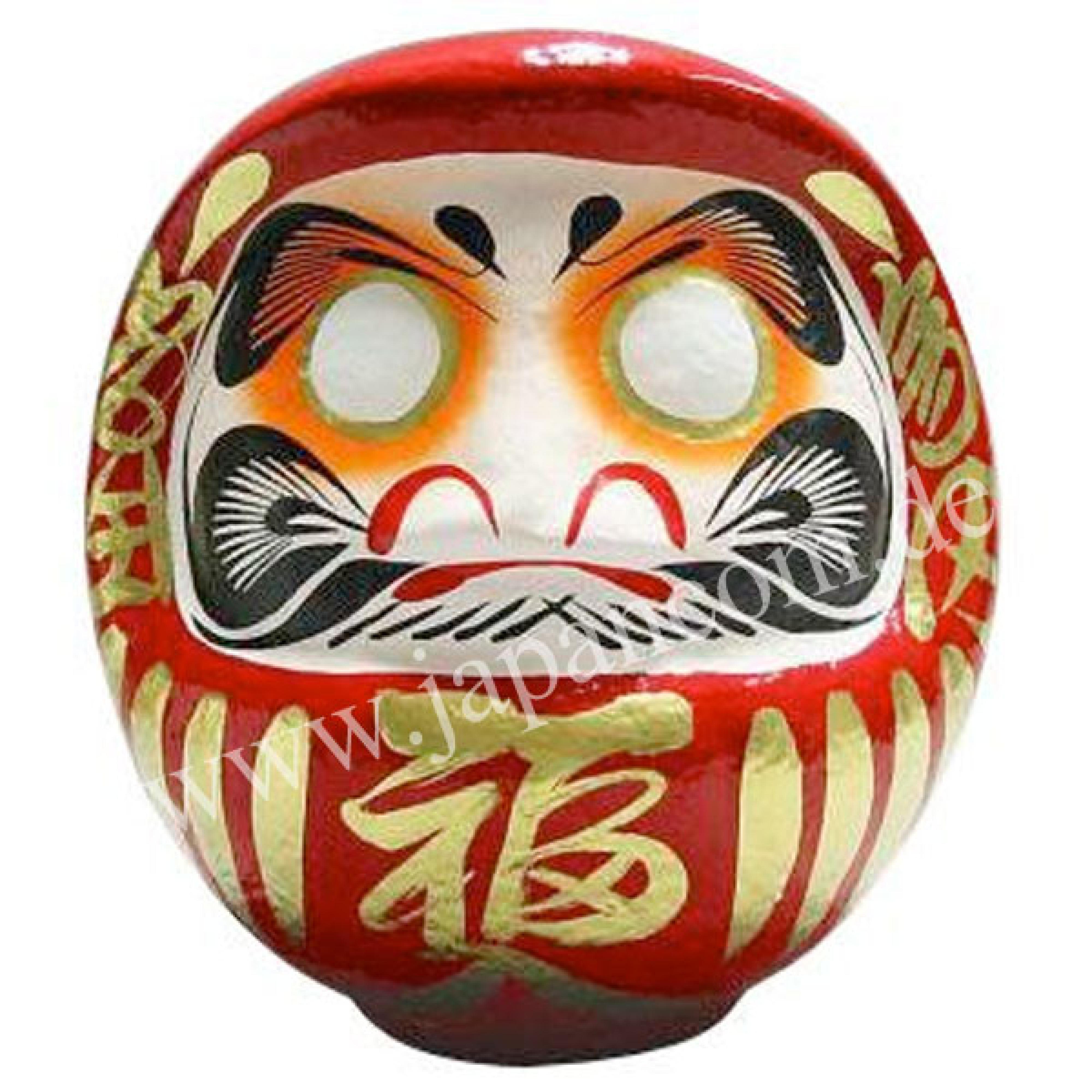 Daruma Puppe 30 cm rot - Japanischer Glücksbringer