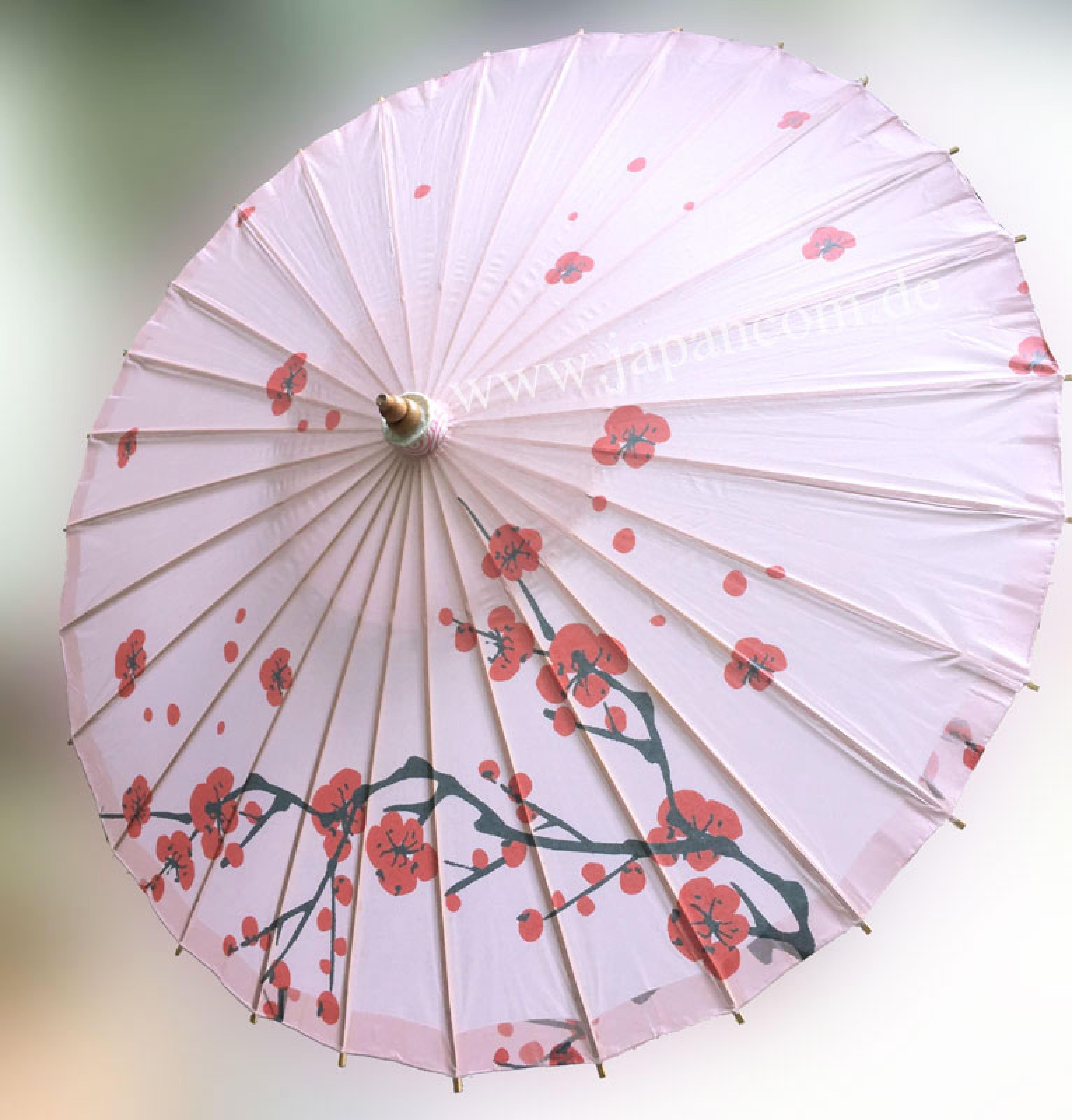 Pflaumenblüte Japan Sonnenschirm Einzelfertigung 87cm