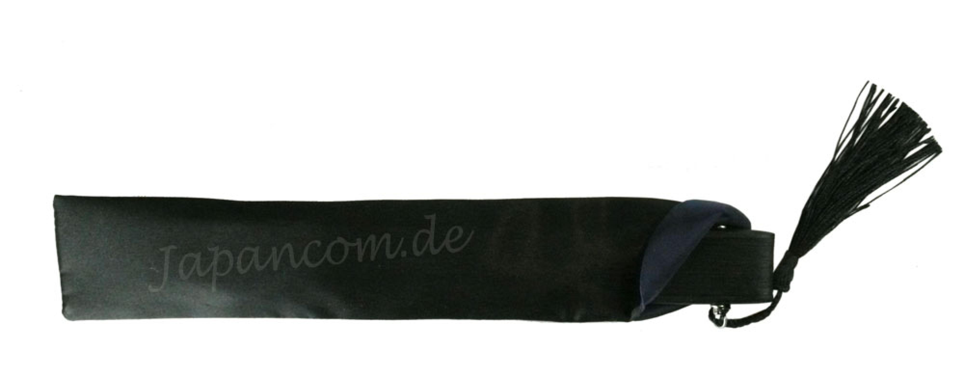 Fächertasche Etui Satin schwarz