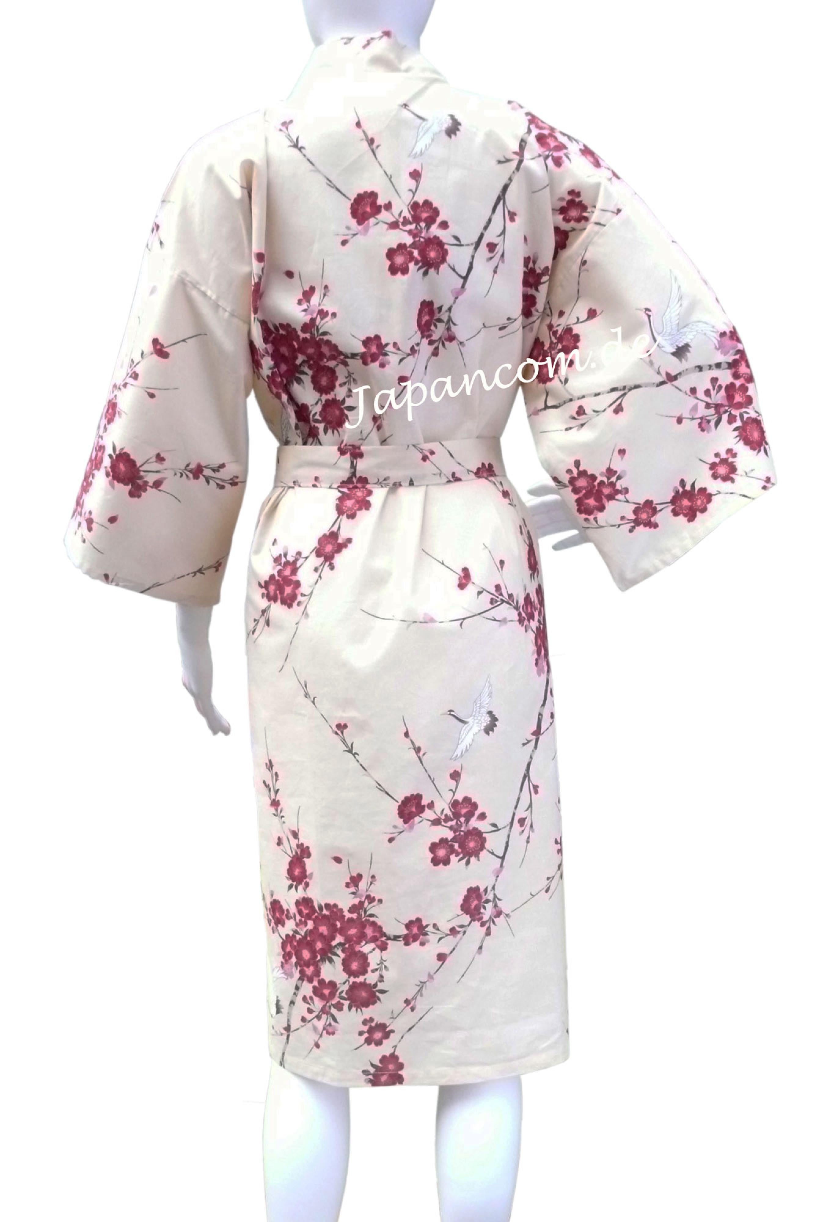Happi Kimono Cherry Blossom beige kurz