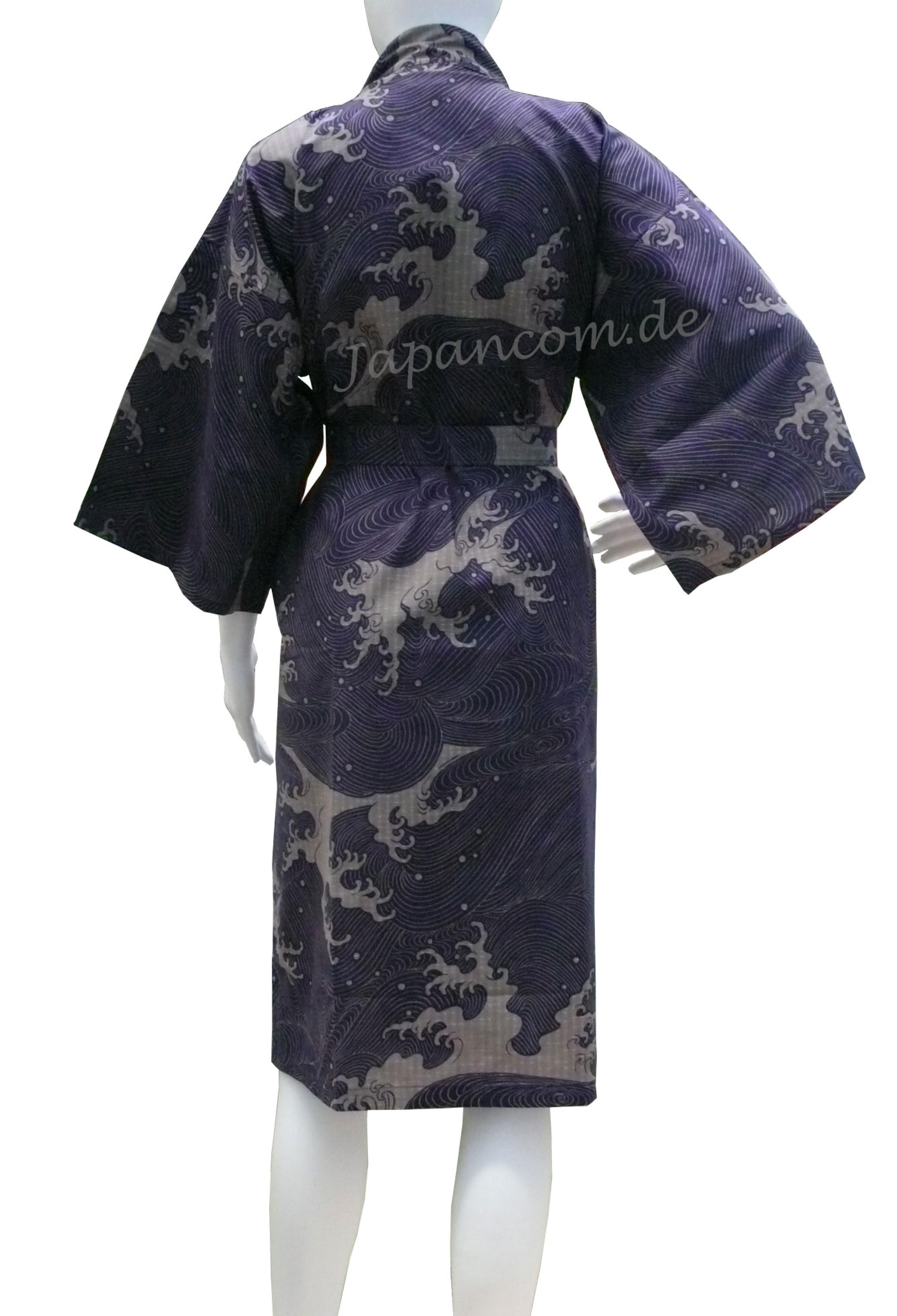 Bademantel Happi Wellen, purple