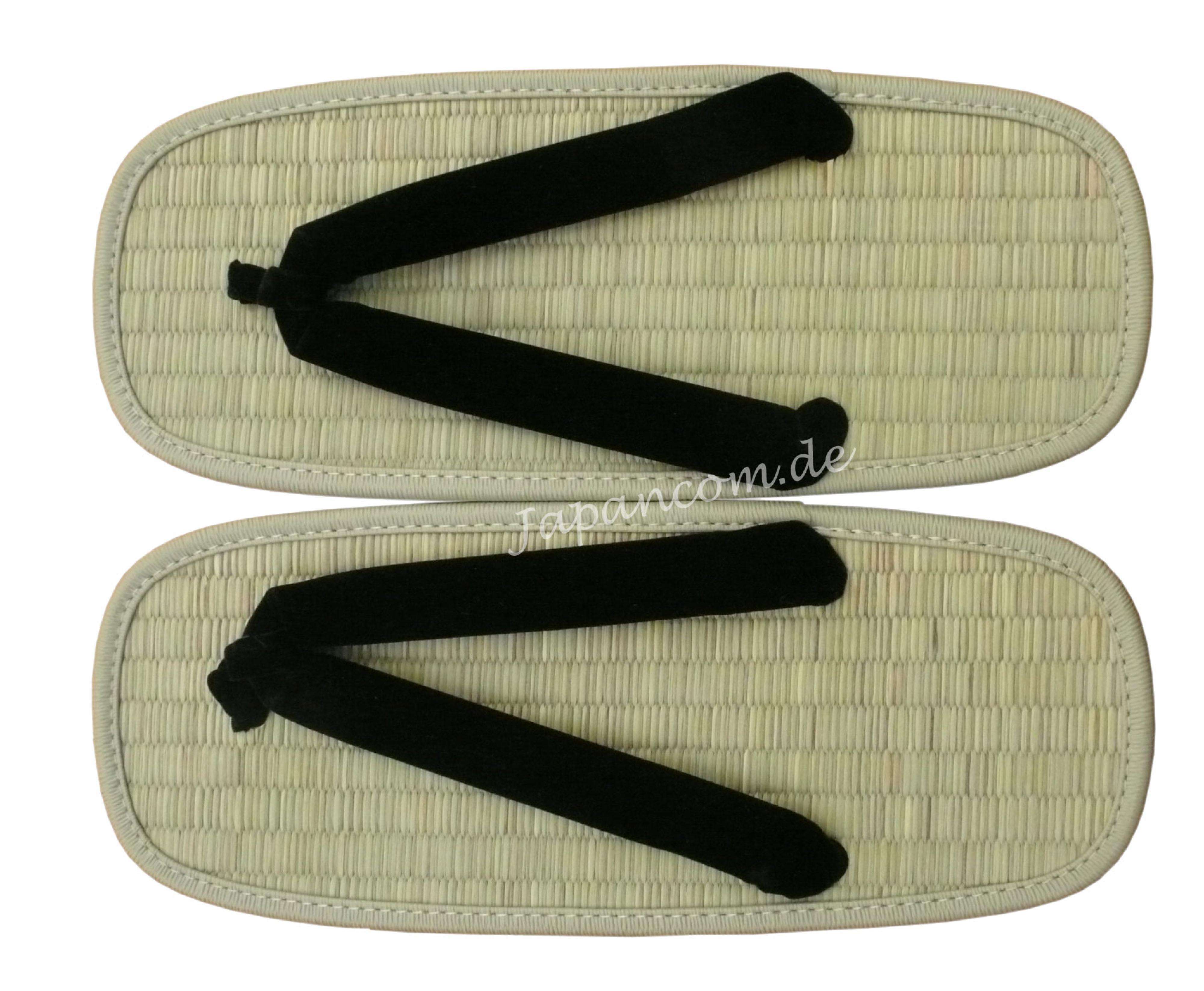 Japan Zori Zehentrenner schwarz 28cm (L)