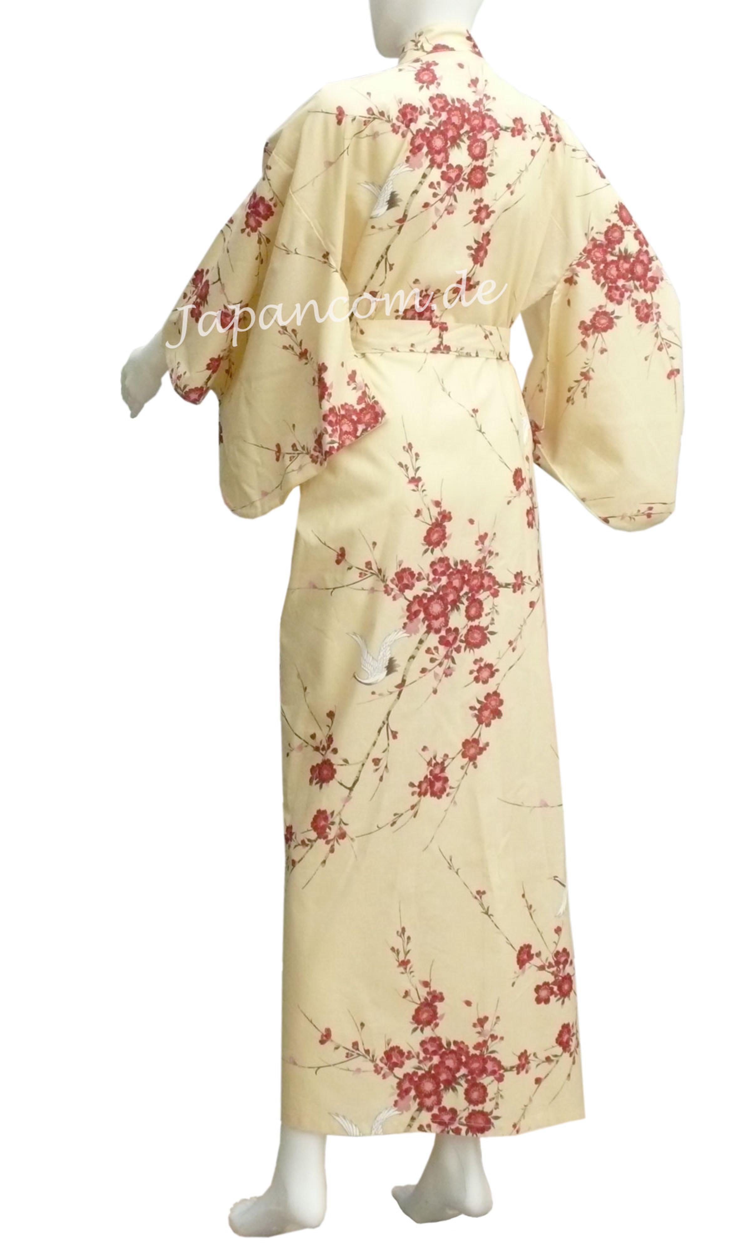 Kimono Cherry Blossom (Kirschblüte) beige Gr.S